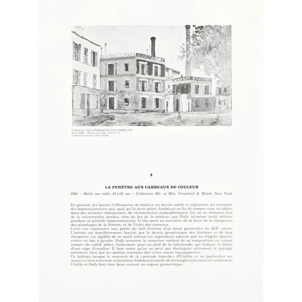 1970 After Raoul Dufy "Window With Coloured Glasses", Full-Color Parisian Print - 5