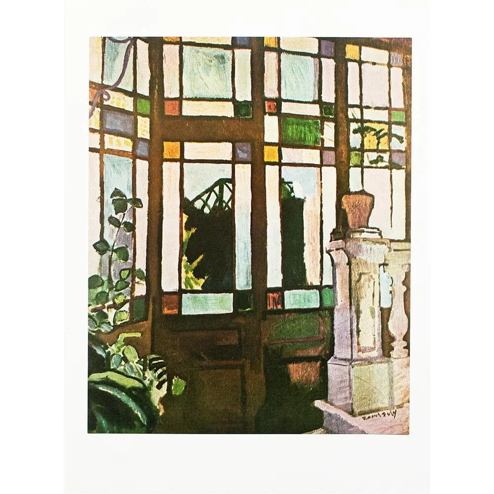 1970 After Raoul Dufy "Window With Coloured Glasses", Full-Color Parisian Print - 6