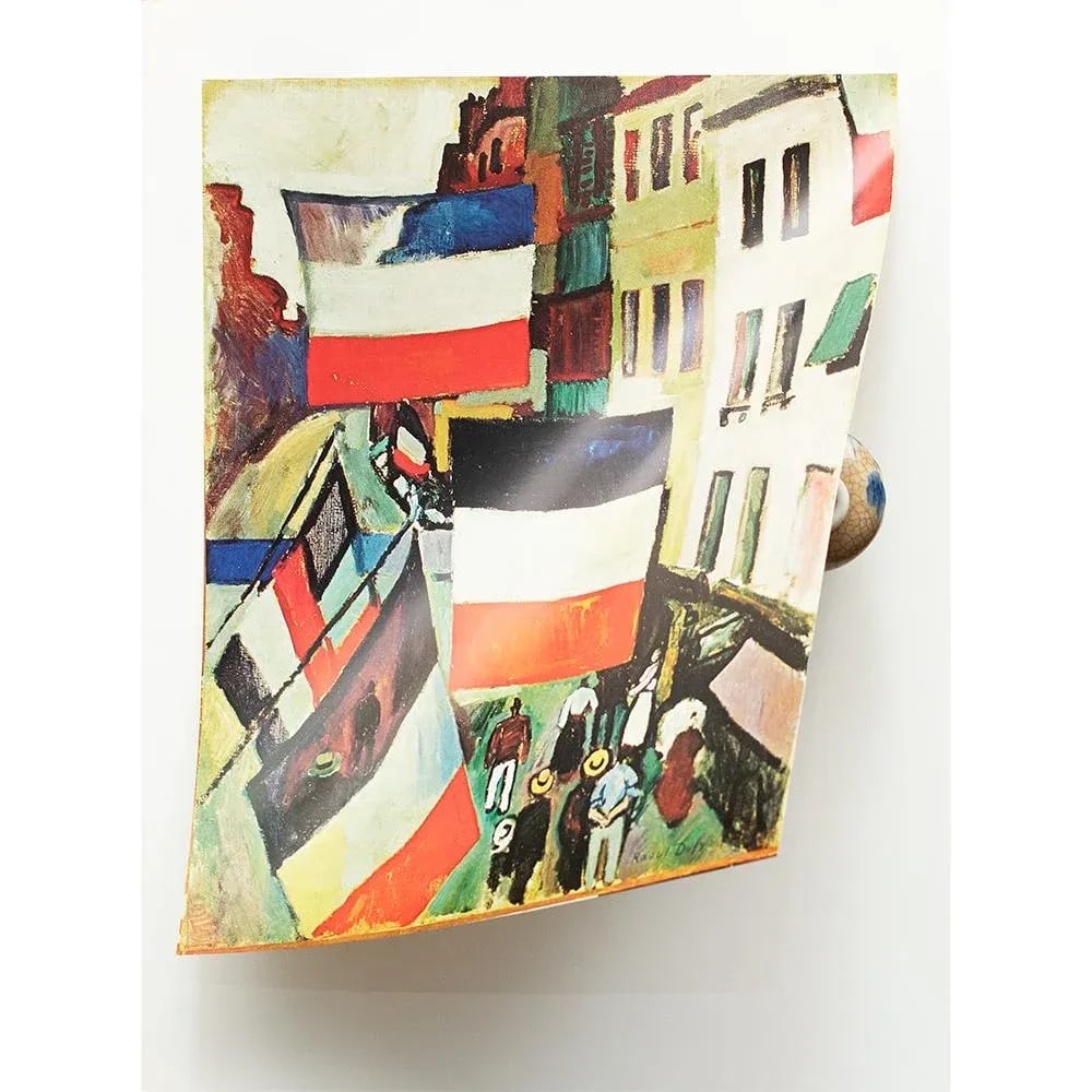 1970 After Raoul Dufy "La Rue Pavoisee", Full-Color Parisian Print - 4