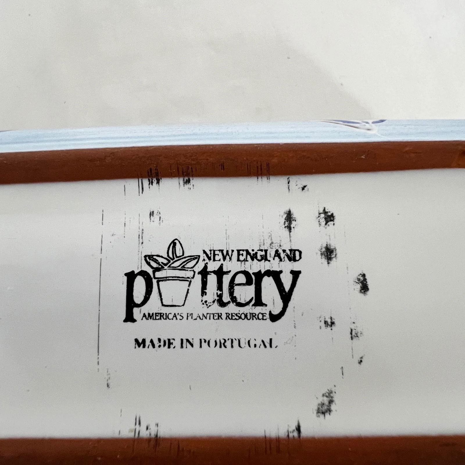 New England Pottery Hand Painted Glazed Terracotta Planter, Portugal - 4