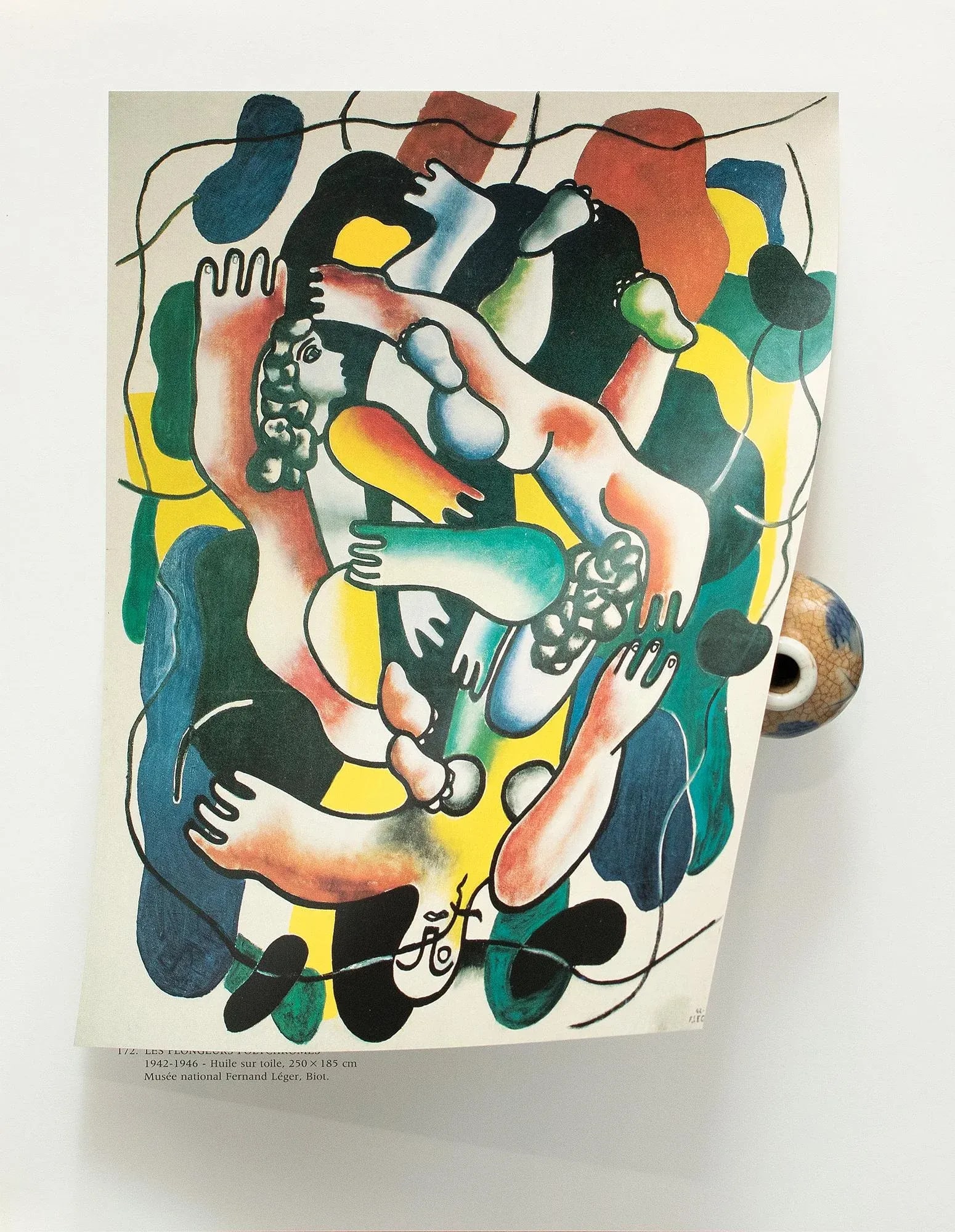 1990 After Fernand Leger "The Polychrome Divers", Full-Color Parisian Print - 4