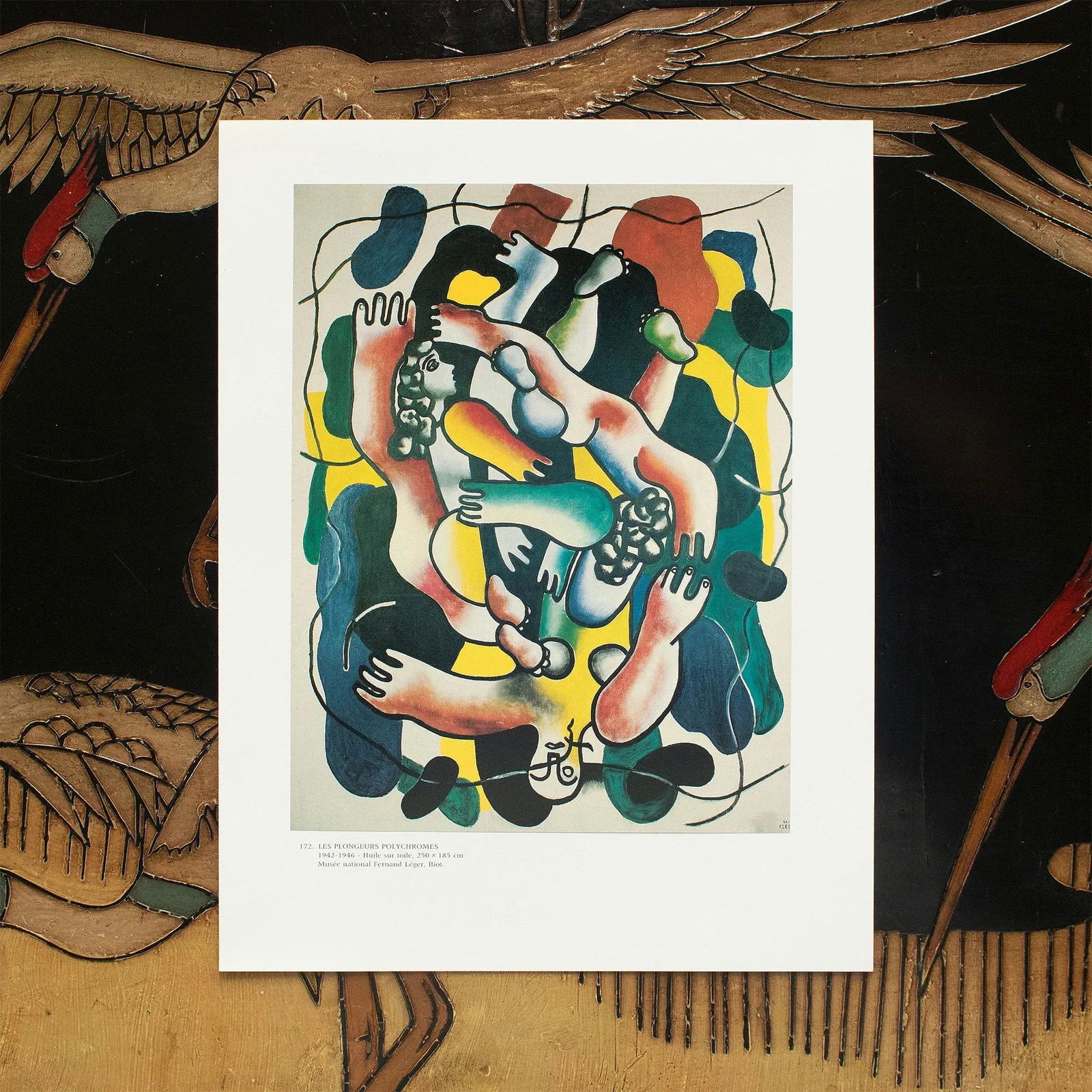 1990 After Fernand Leger "The Polychrome Divers", Full-Color Parisian Print - 7