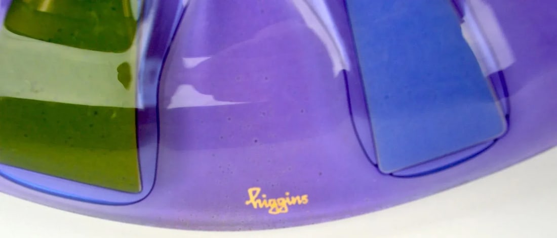 Modernist Glass Plate by Higgins - 5