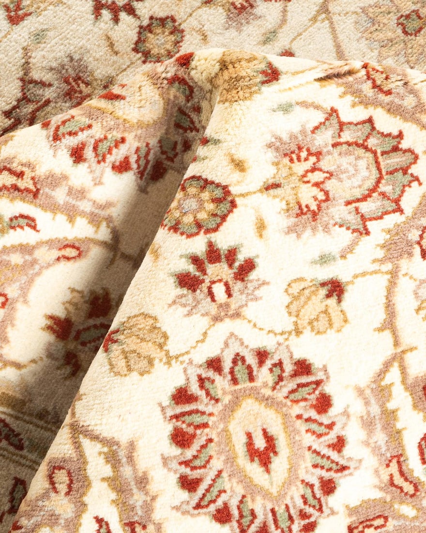 Mogul, One-of-a-Kind Hand-Knotted Area Rug - Ivory, 3' 2" x 5' 2" - 7