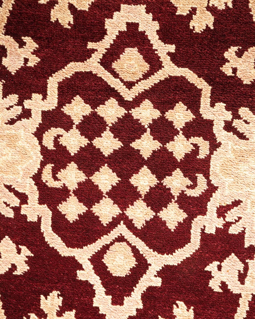 Eclectic, One-of-a-Kind Hand-Knotted Area Rug - Red, 3' 3" x 5' 1" - 3