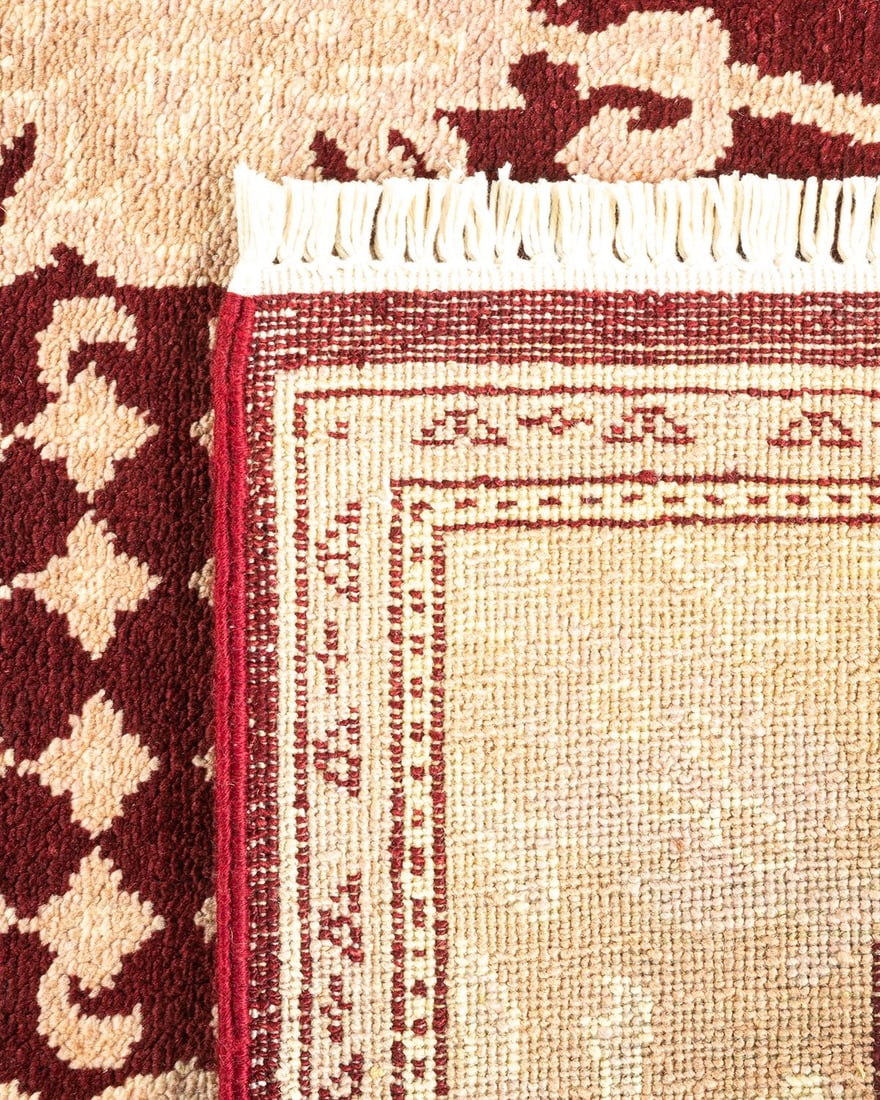 Eclectic, One-of-a-Kind Hand-Knotted Area Rug - Red, 3' 3" x 5' 1" - 5