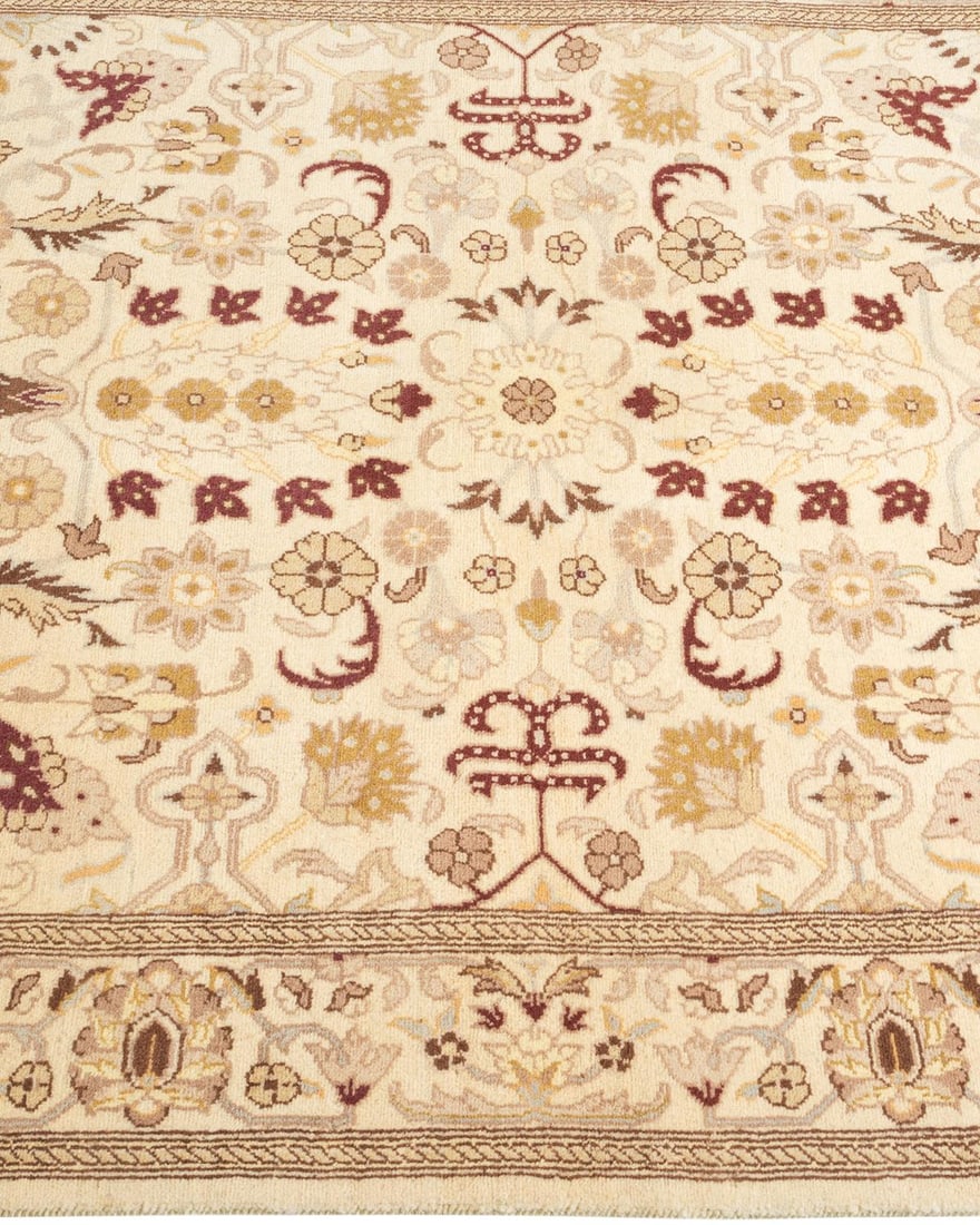 Mogul, One-of-a-Kind Hand-Knotted Area Rug - Ivory, 3' 2" x 5' 3" - 4