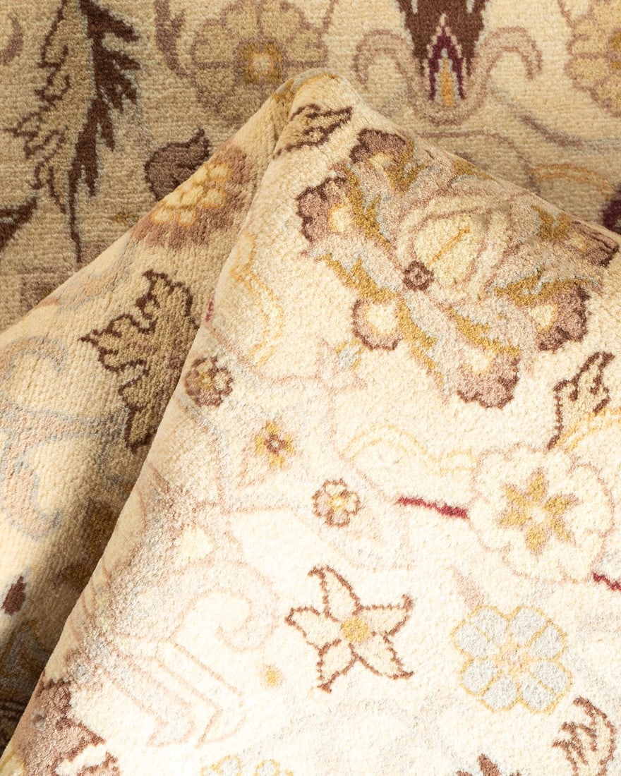 Mogul, One-of-a-Kind Hand-Knotted Area Rug - Ivory, 3' 2" x 5' 3" - 7