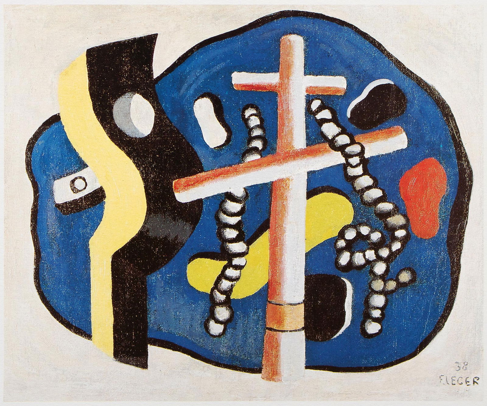 1990 After F. Leger "Composition" and "Still Life With Ropes", Full-Color Parisian Print - 4