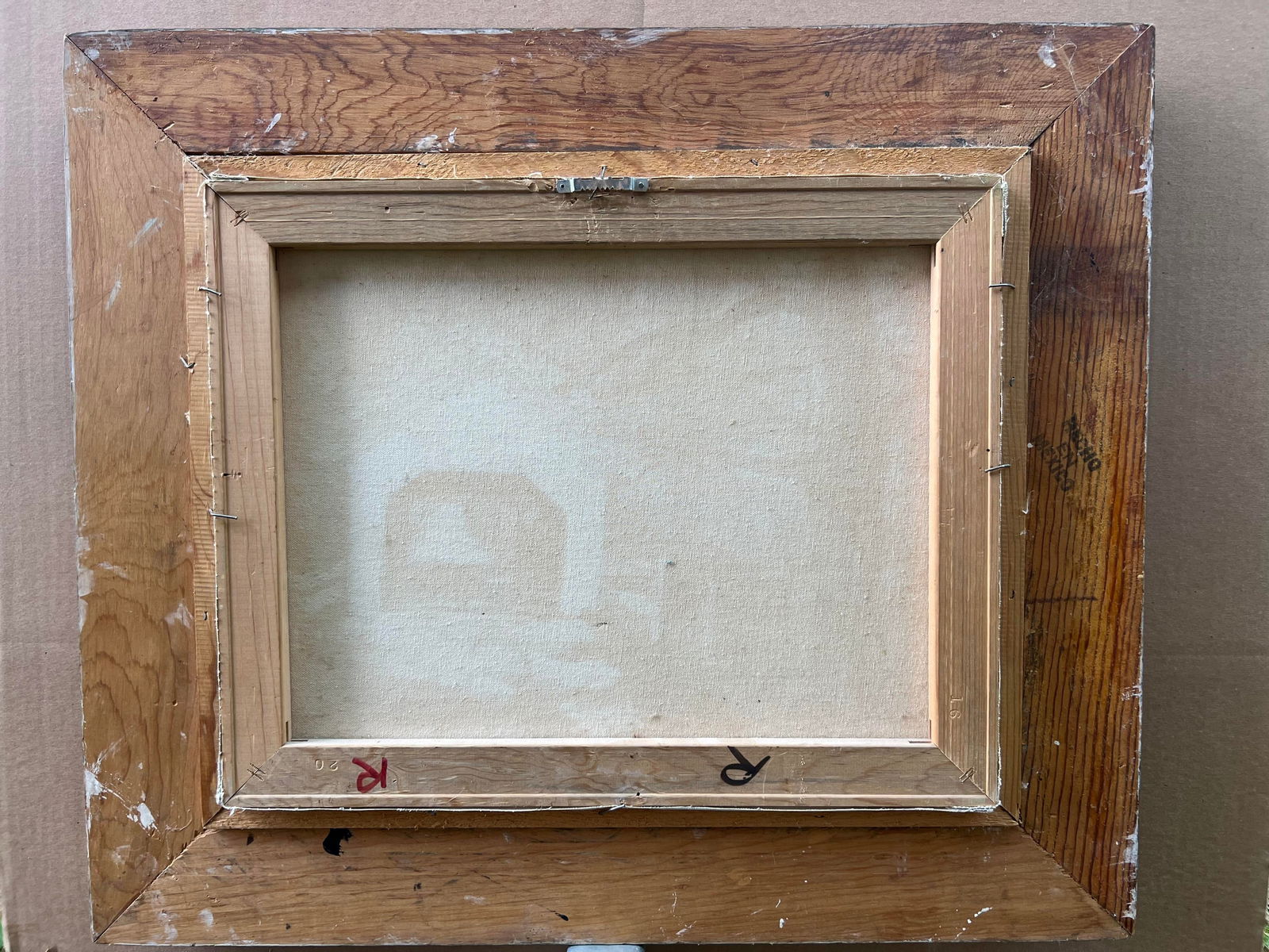 Late 20th Century Landscape Oil Painting, Covered Bridge Forest, Contemporary by Cerbone, Framed Car - 7