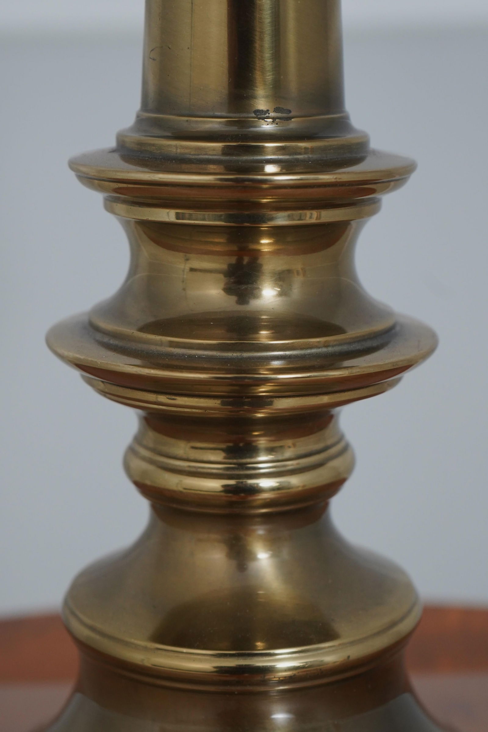 Stiffell Traditional Brass Table Lamp W. Shade - 8