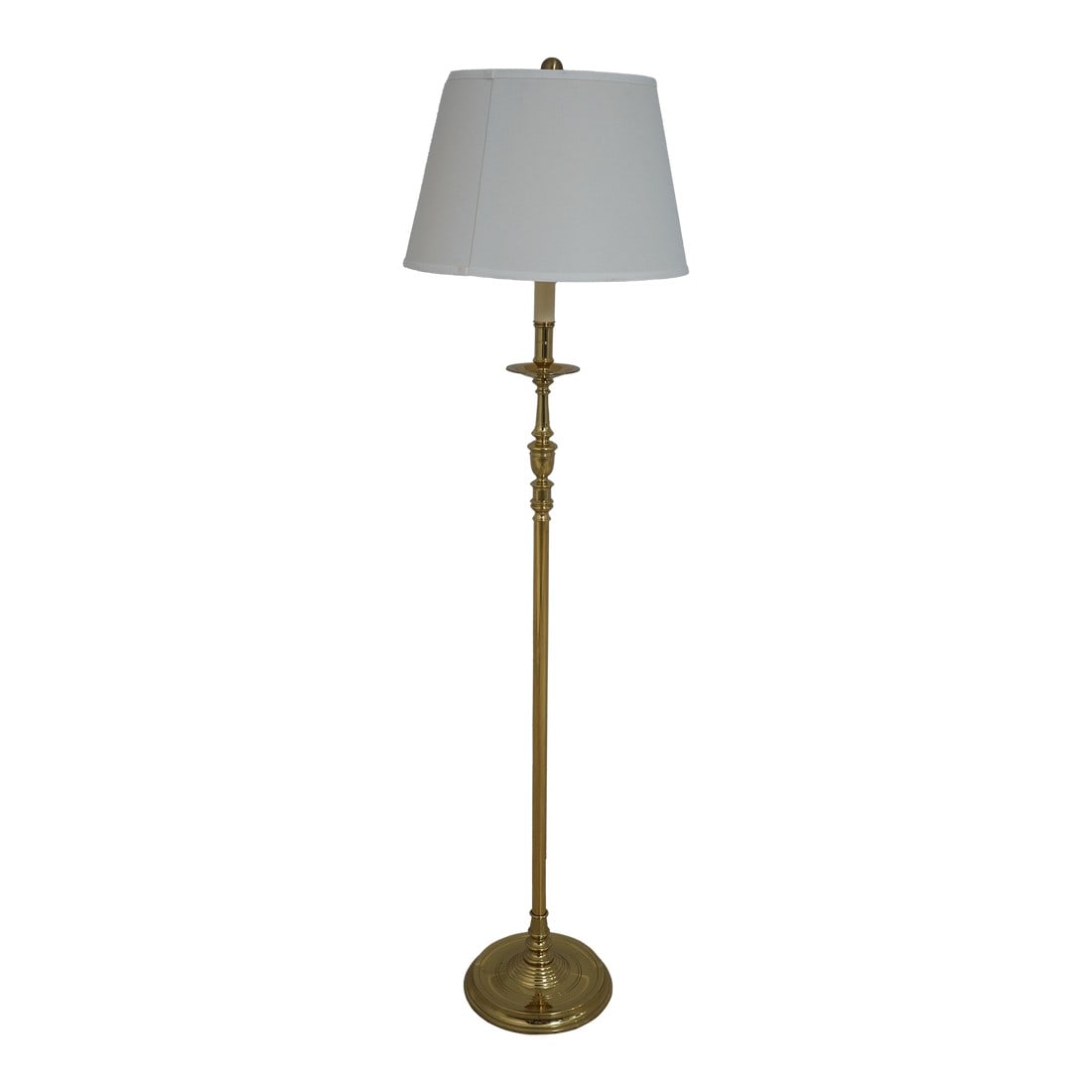 Virginia Metalcrafters Colonial Style Brass Floor Lamp (1 of 9)