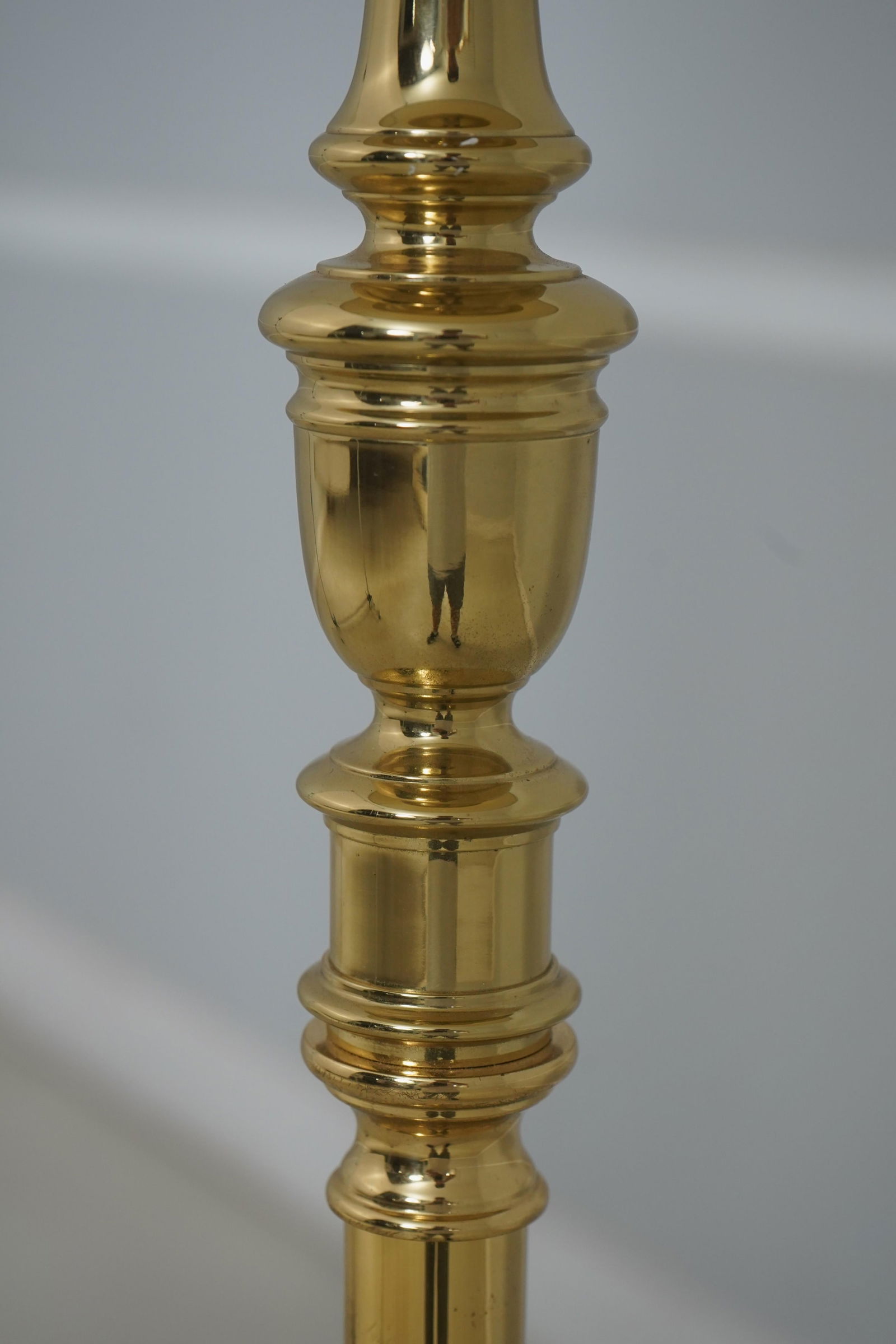 Virginia Metalcrafters Colonial Style Brass Floor Lamp - 6