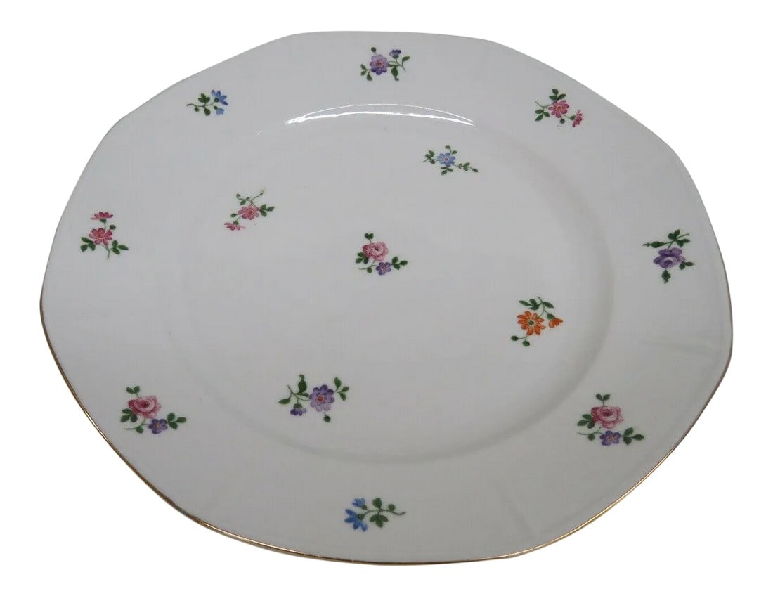 Mid 20th Century Zeh Scherzer Bavaria Floral German Porcelain Serving Plate (1 of 11)