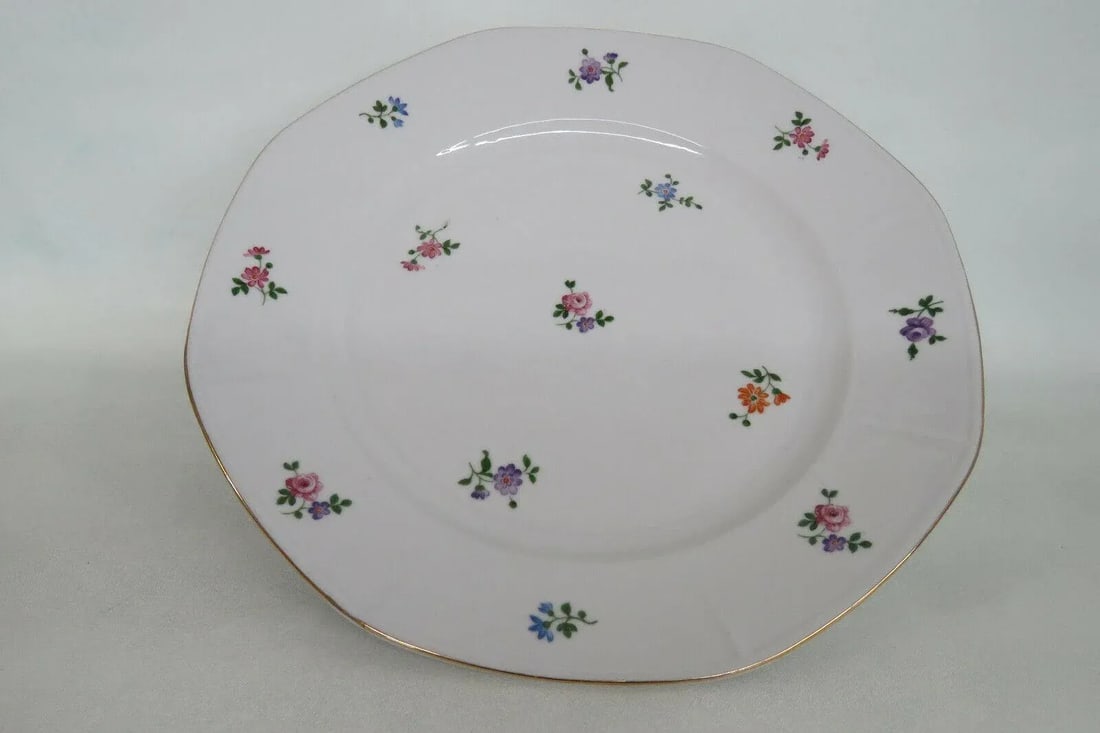 Mid 20th Century Zeh Scherzer Bavaria Floral German Porcelain Serving Plate - 4
