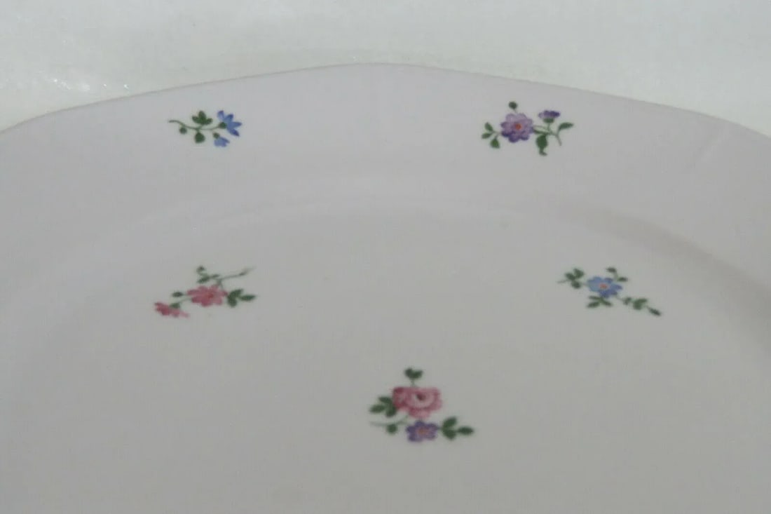 Mid 20th Century Zeh Scherzer Bavaria Floral German Porcelain Serving Plate - 7