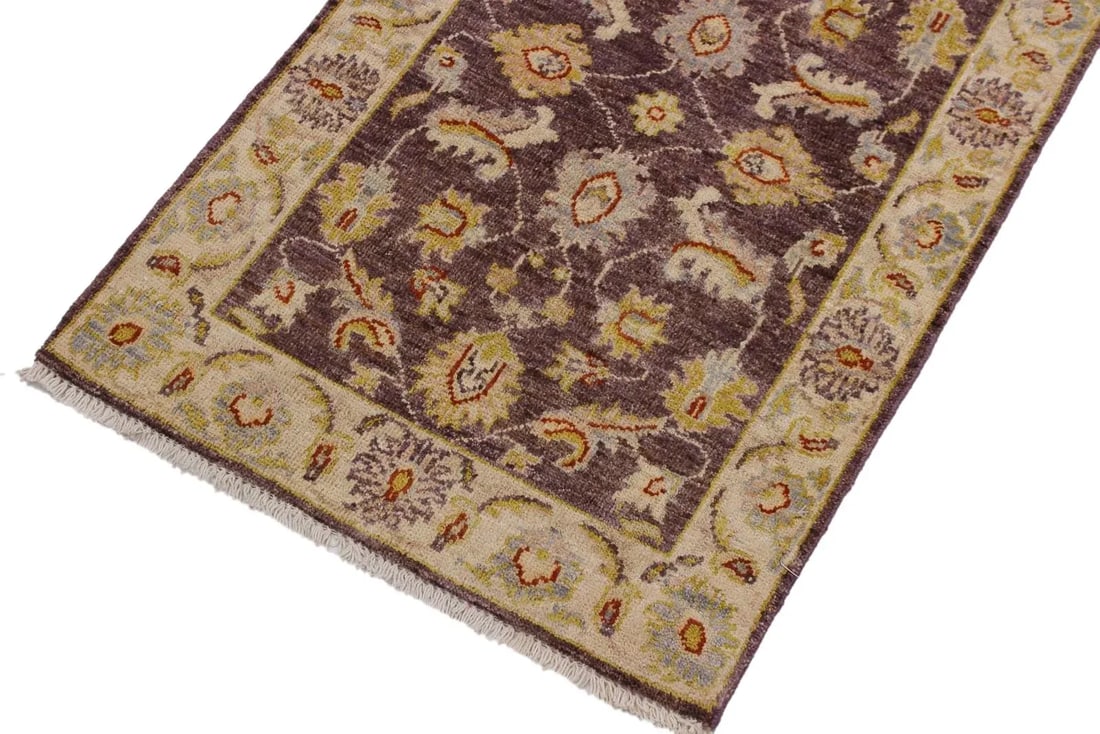 1990s Vintage Contemporary Ziegler Kafkaz Brown/Ivory Wool Rug - 2"² Ã— 2"² - 3