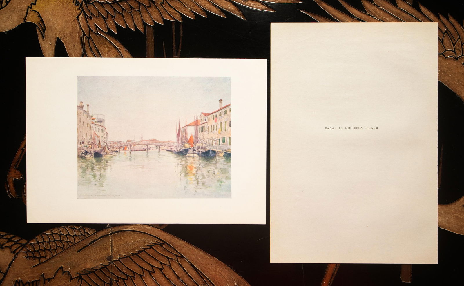 1912 Mortimer Menpes "Canal in Giudecca Island", Original Full-Color Print of Venice - 5