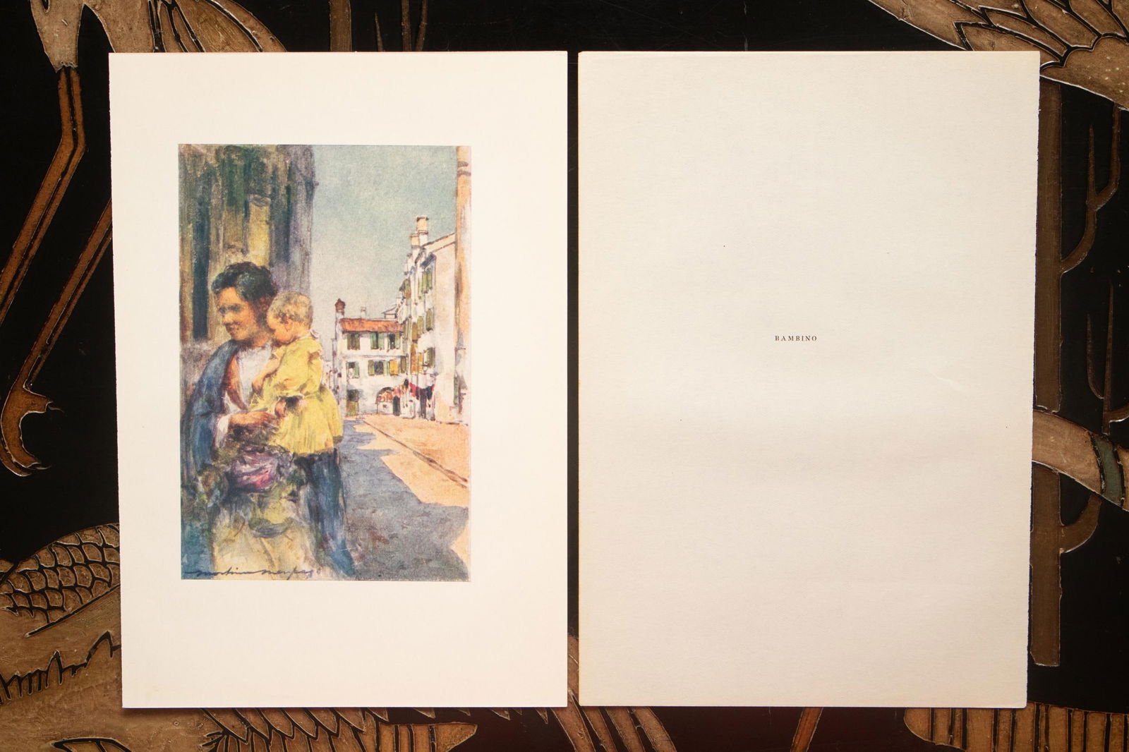 1912 Mortimer Menpes "Bambino", Original Full-Color Print of Venice - 5