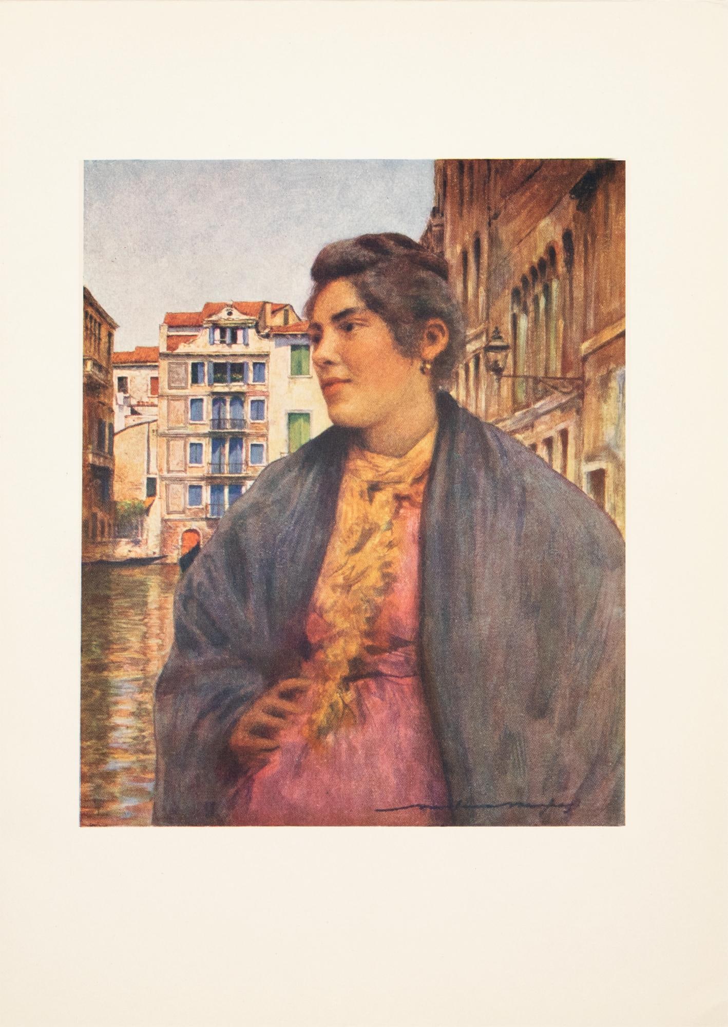 1912 Mortimer Menpes "A Woman of the People", Original Full-Color Print of Venice - 3