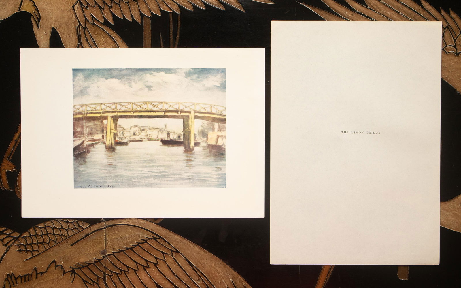 1901 Mortimer Menpes, "The Lemon Bridge" Original Period Antique Print of Japan From London - 5