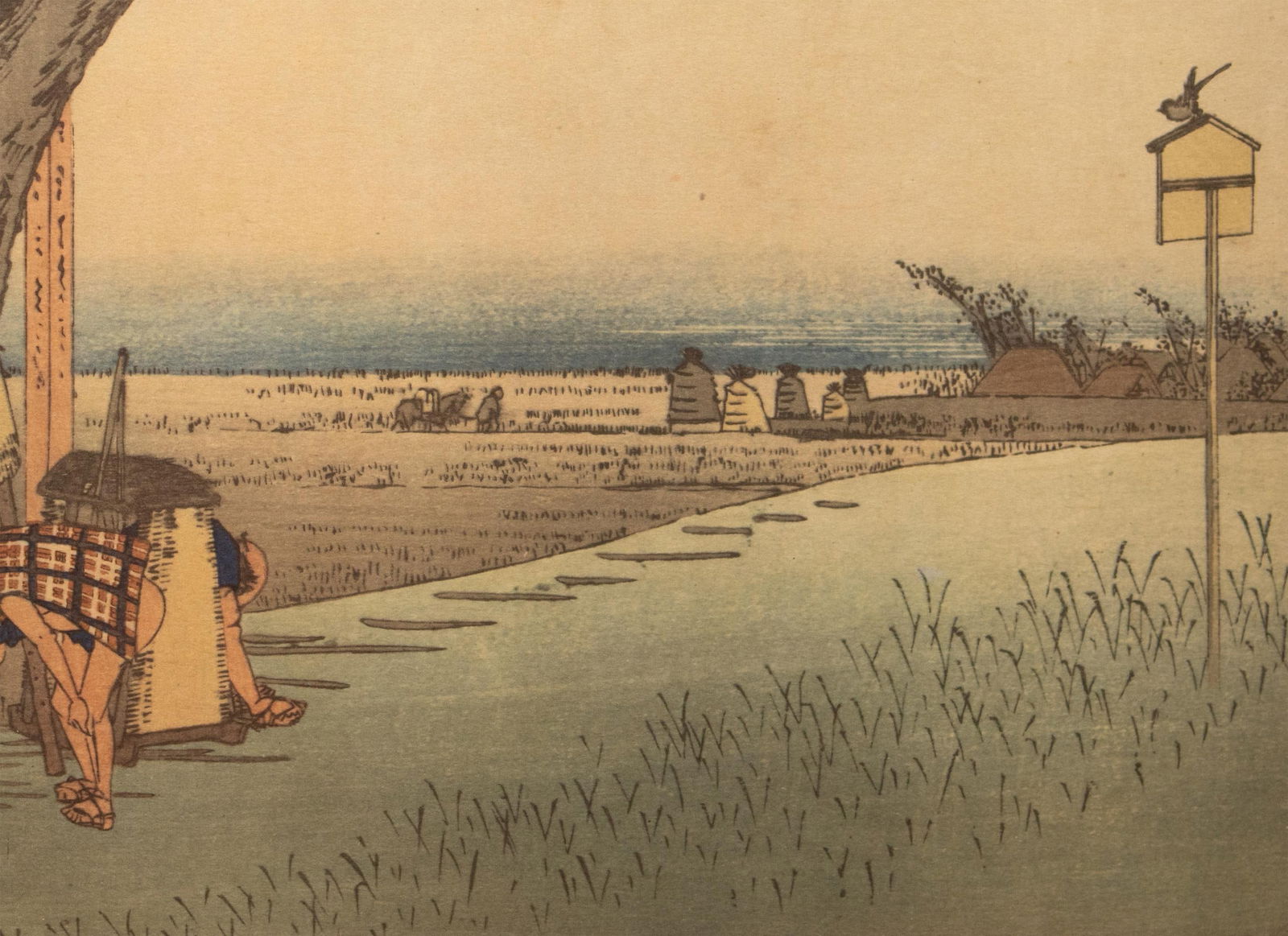 1960 After Hiroshige "The 53 Stations of Tokaido Road: 27th Station" French Ukiyo-E Print - 7