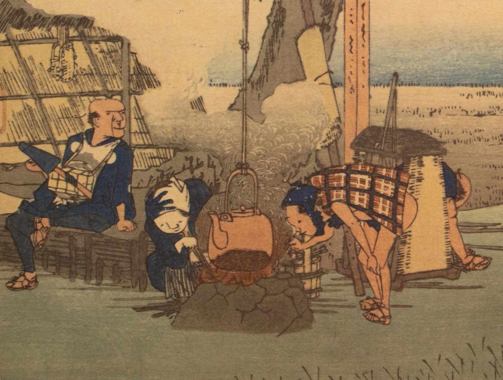 1960 After Hiroshige "The 53 Stations of Tokaido Road: 27th Station" French Ukiyo-E Print - 9