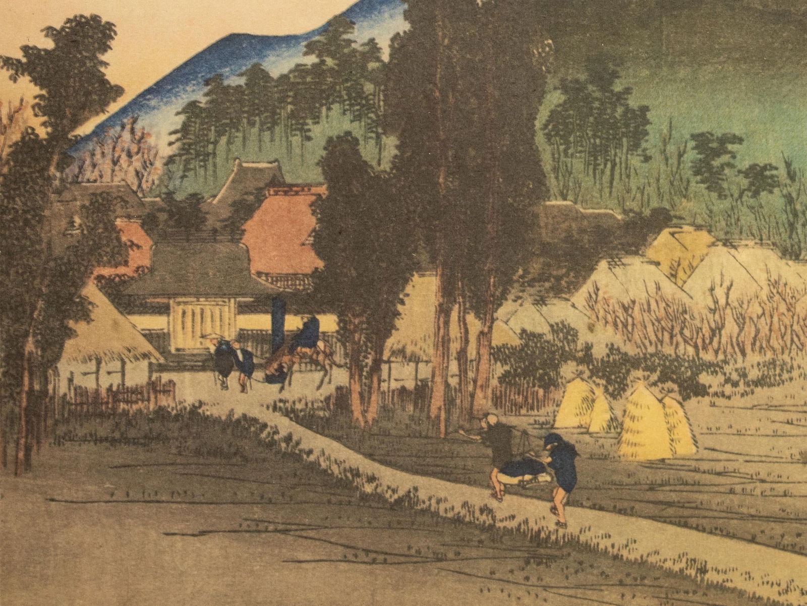 1960 After Hiroshige "The 53 Stations of Tokaido Road: 44th Station" French Ukiyo-E Print - 6