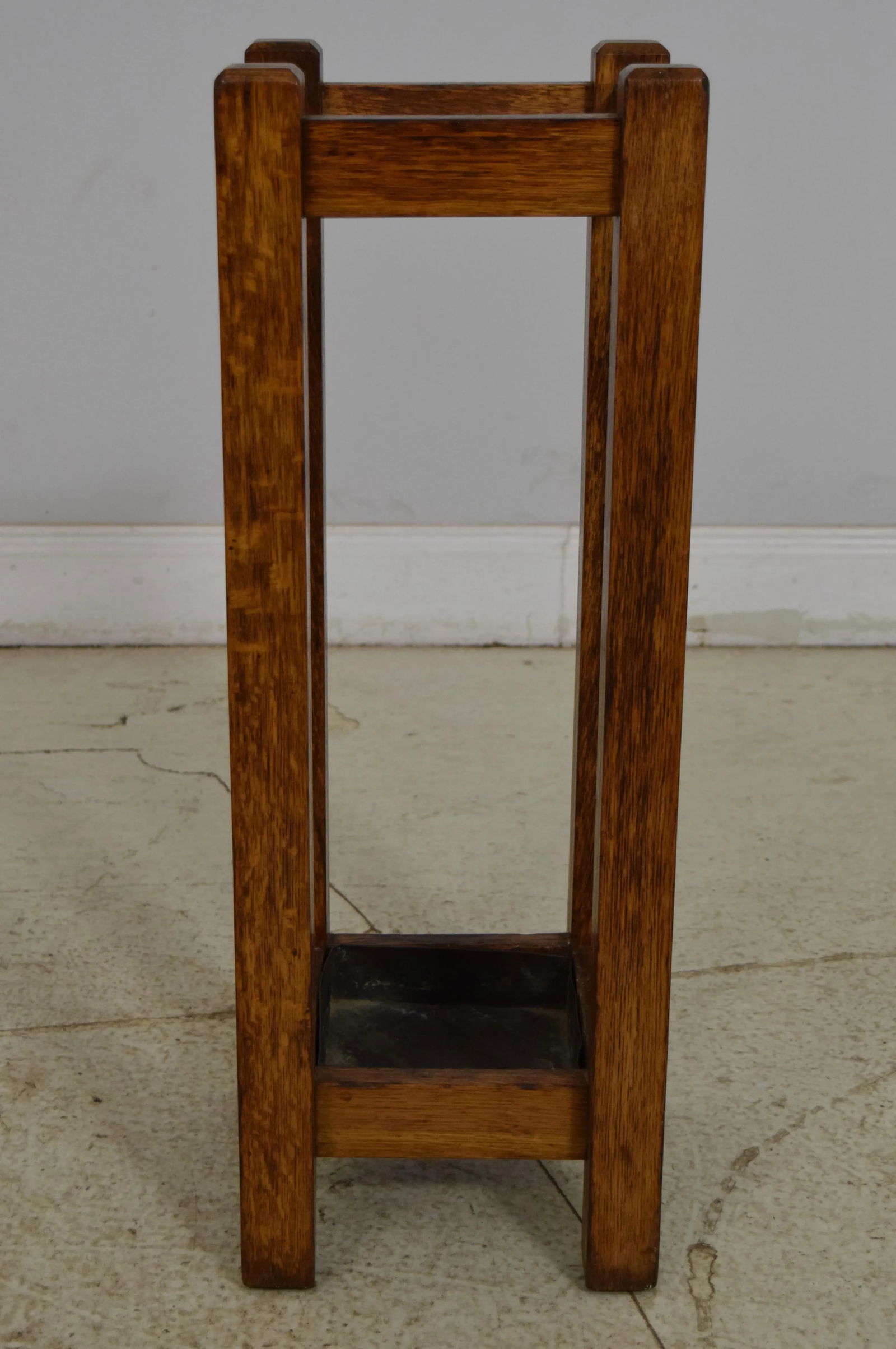 Vintage Mission Oak Possibly Stickley Umbrella Stand - 2