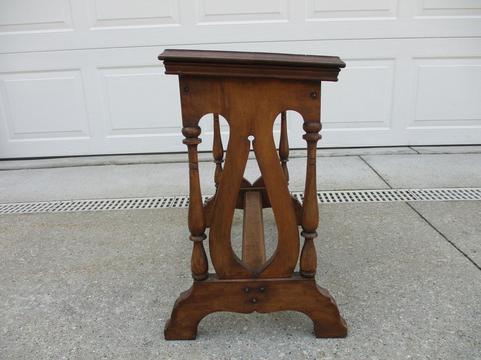 Antique Library Book or Music Stand -Side Table - 3