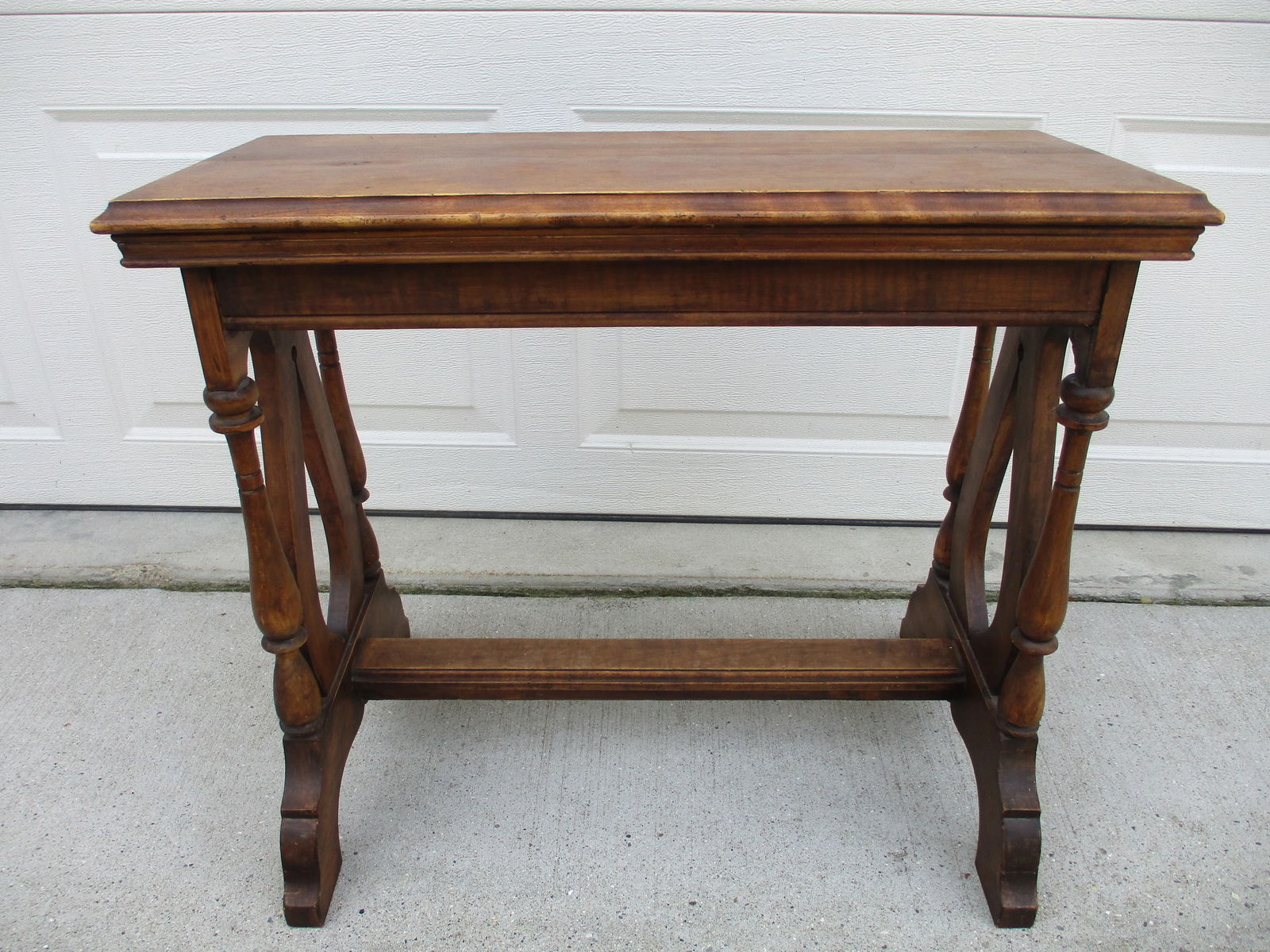 Antique Library Book or Music Stand -Side Table - 4