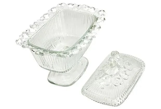 Loop Rim Glass Pedestal Box - 3