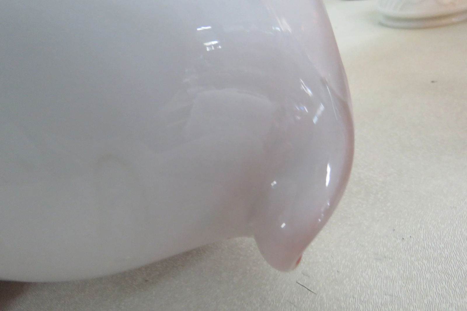 Art Glass Murano Style Decorative Swan Bird Candy Dish Bowl Figurine - 10