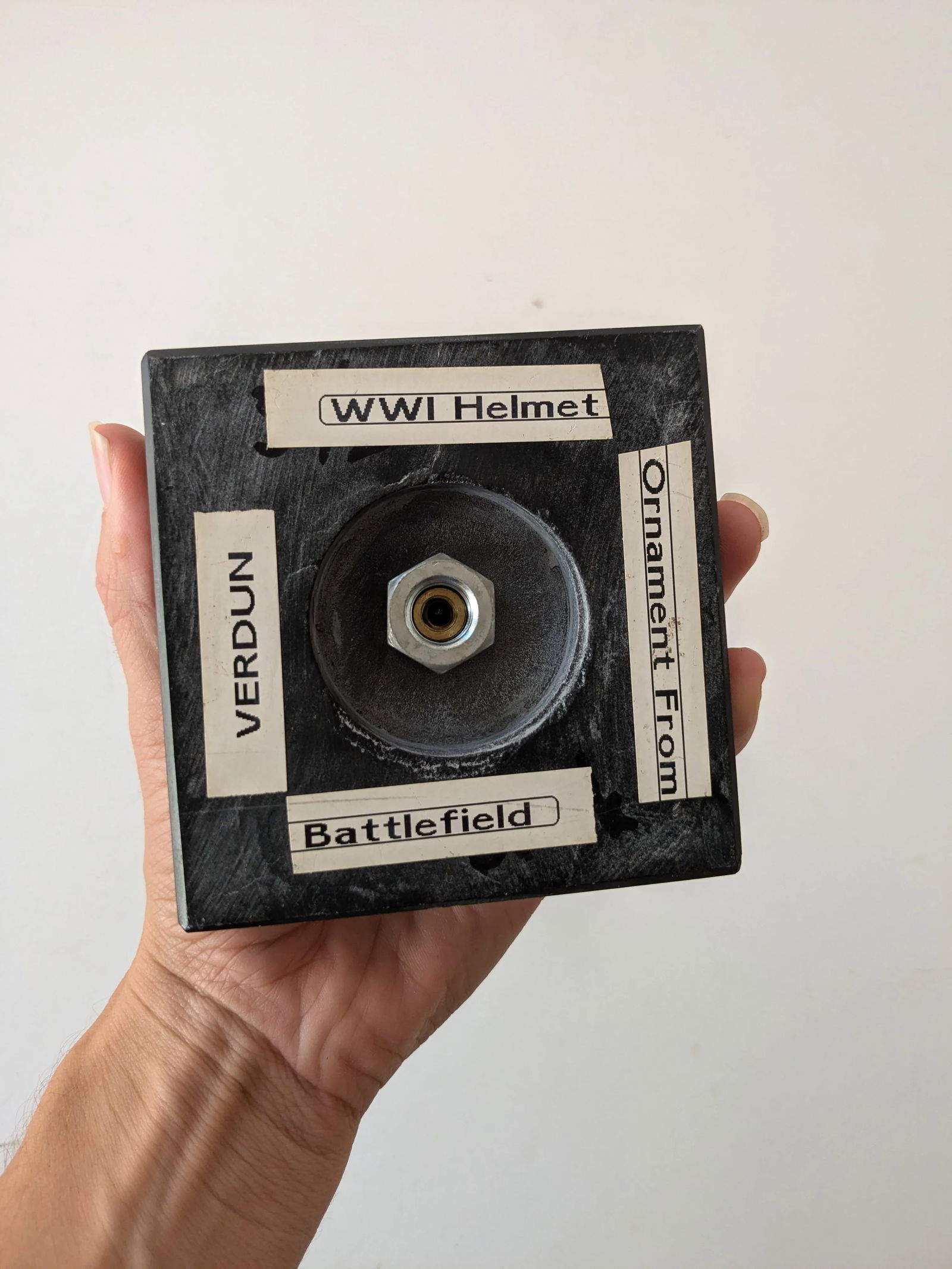 Rare Bronze Ram Helmet Ornament "“ Wwi Verdun Battle Commemorative - 10