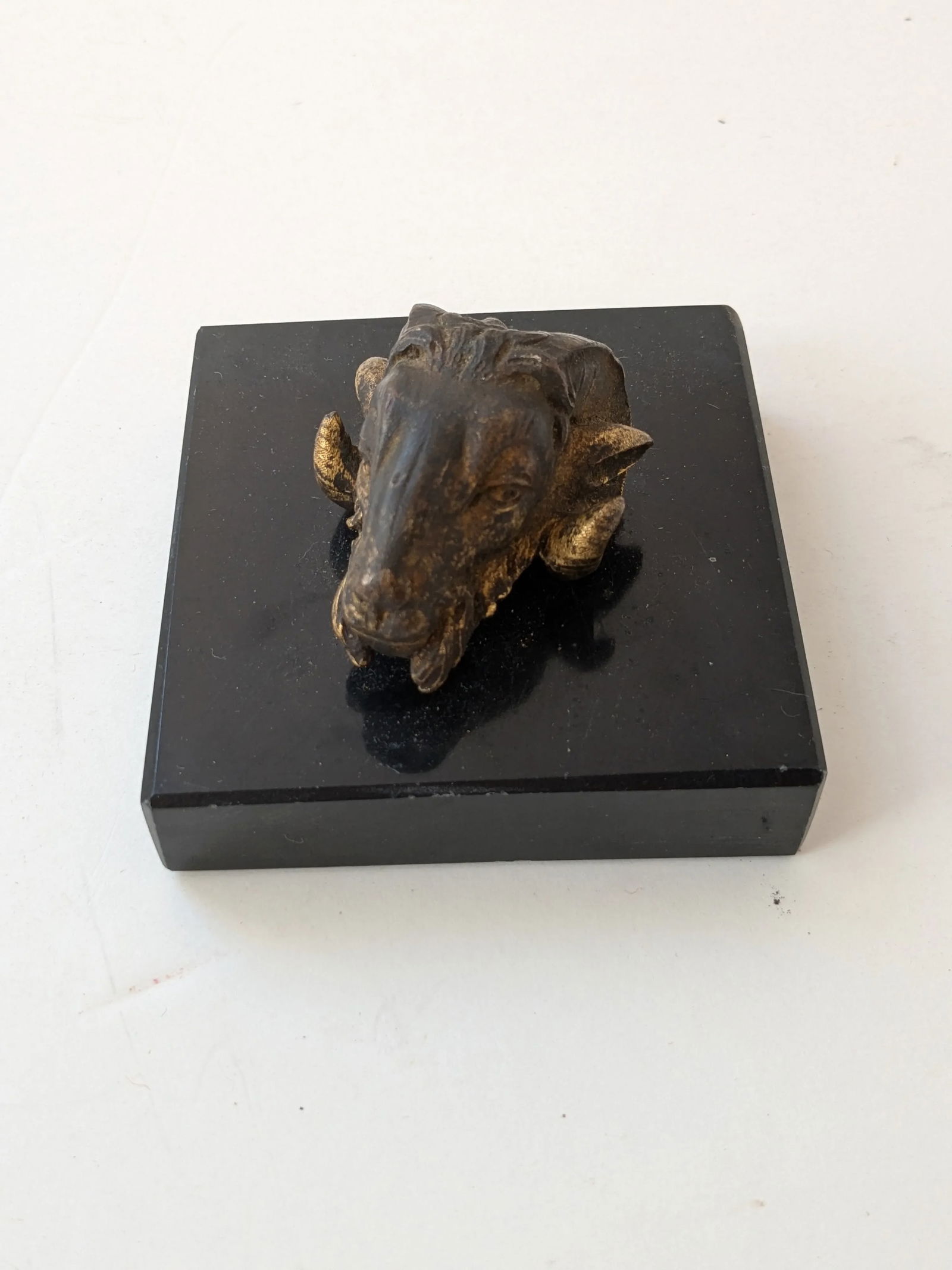 Rare Bronze Ram Helmet Ornament "“ Wwi Verdun Battle Commemorative - 2