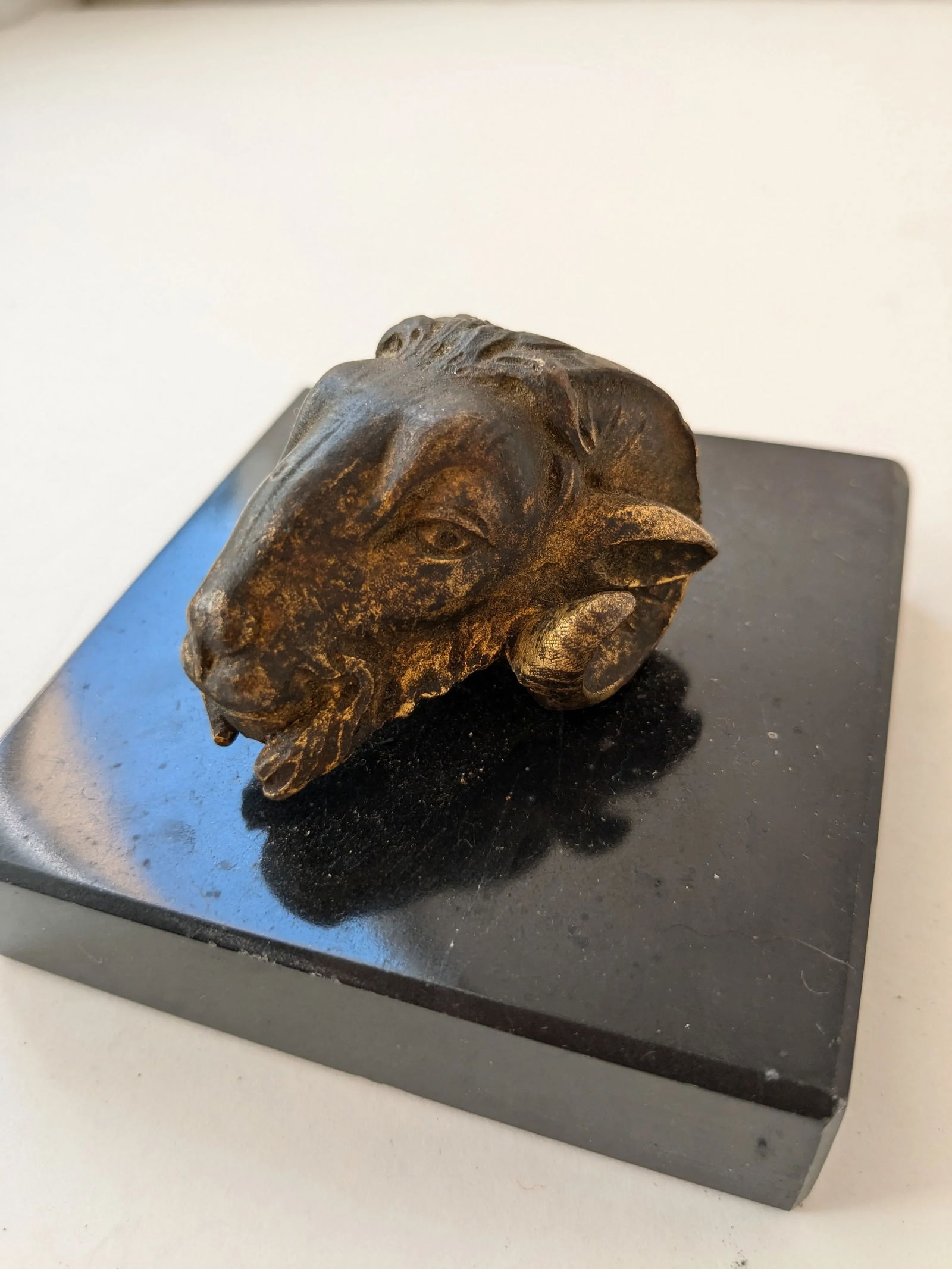 Rare Bronze Ram Helmet Ornament "“ Wwi Verdun Battle Commemorative - 3