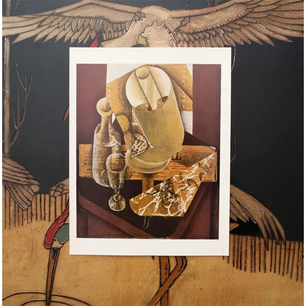 1940s After Juan Gris "The Lamp" Cubist Full-Color Print From Geneva - 3