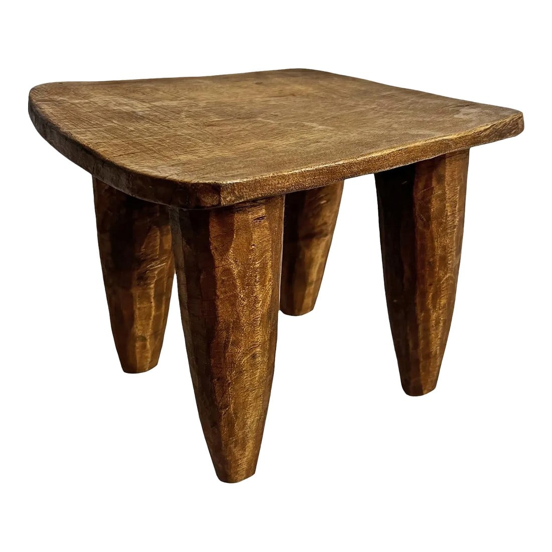 Small Vintage Nupe Wood Stool (1 of 5)