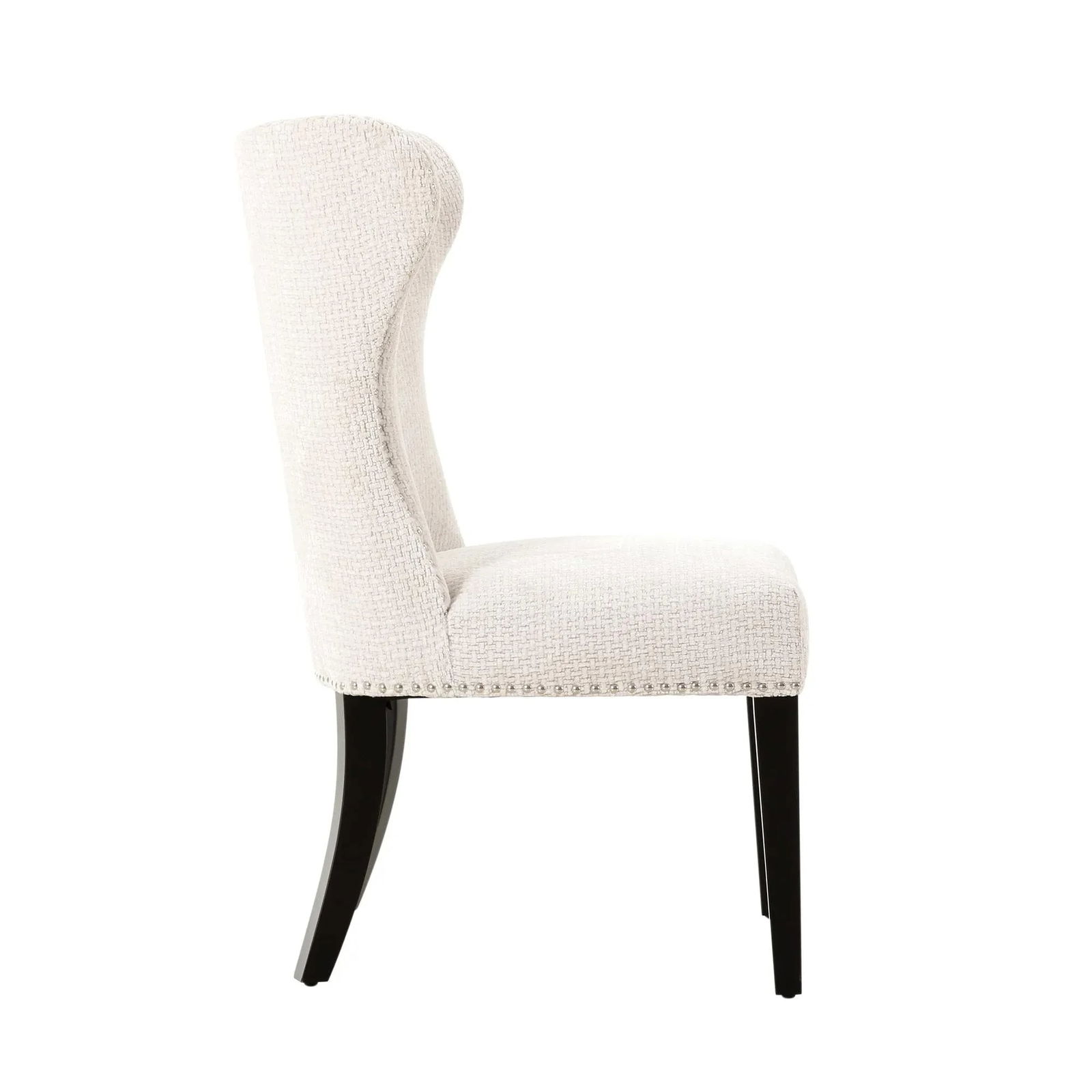 Pasargad Home Elara Design Dining Chairs, Ivory - Set of 2 - 4
