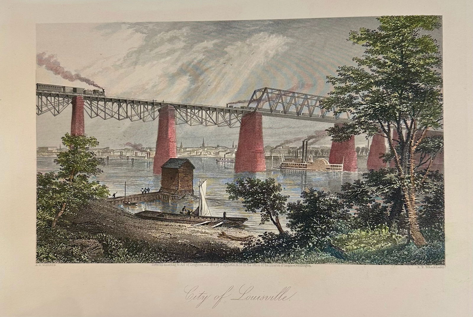 1872 City of Louisville, Unframed - 2