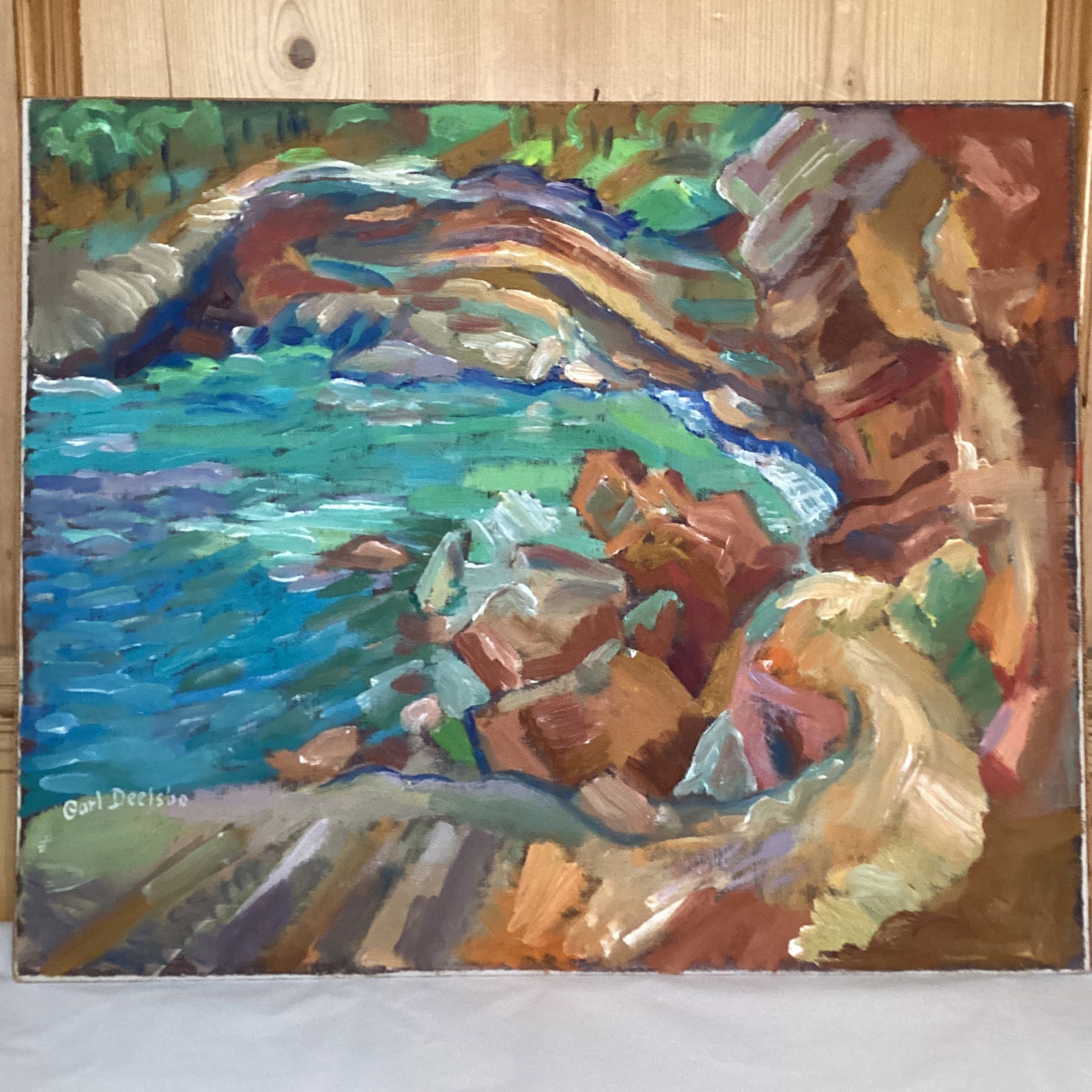 Scenic Water Painting by Carl Deelsbo - 10