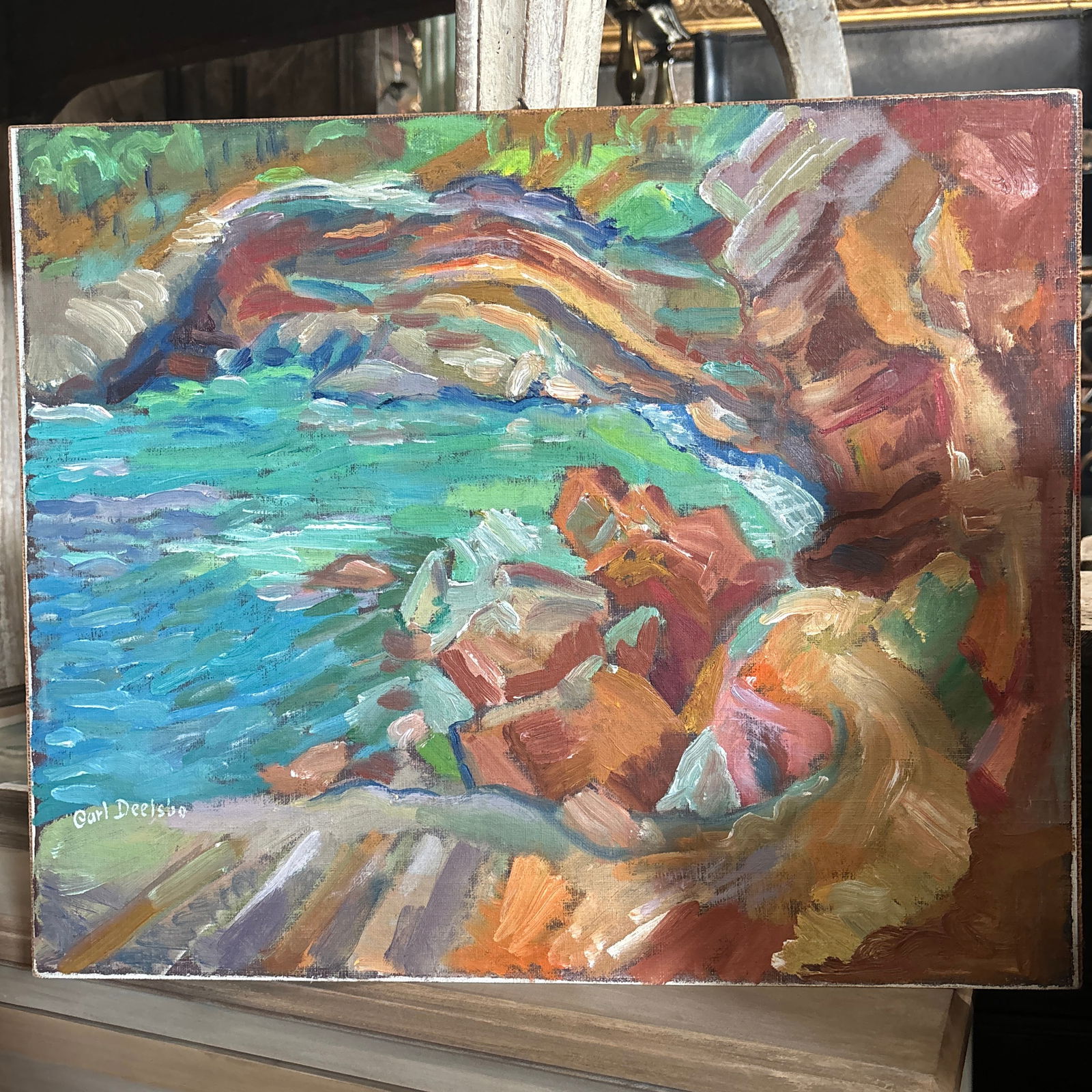 Scenic Water Painting by Carl Deelsbo - 12