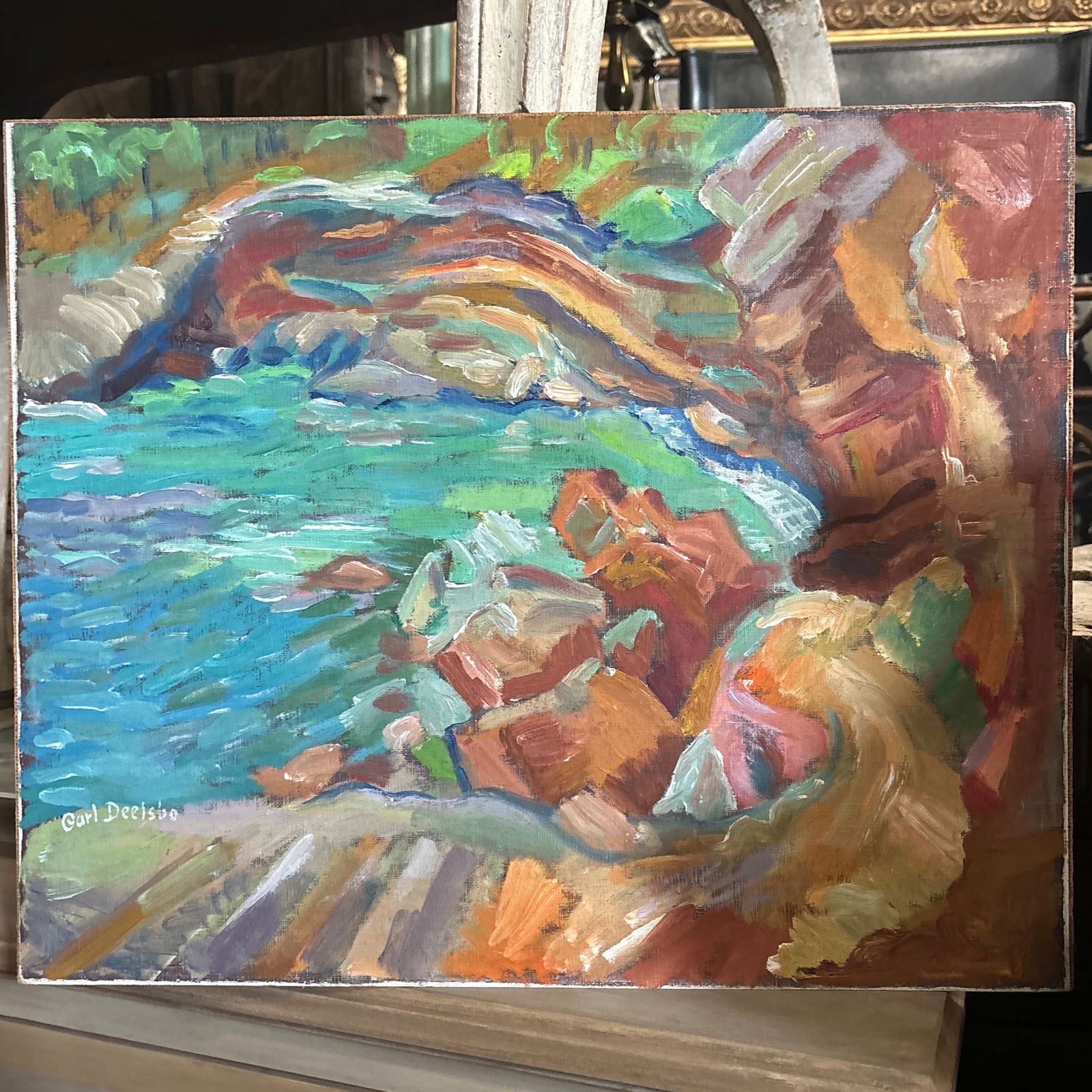 Scenic Water Painting by Carl Deelsbo - 2