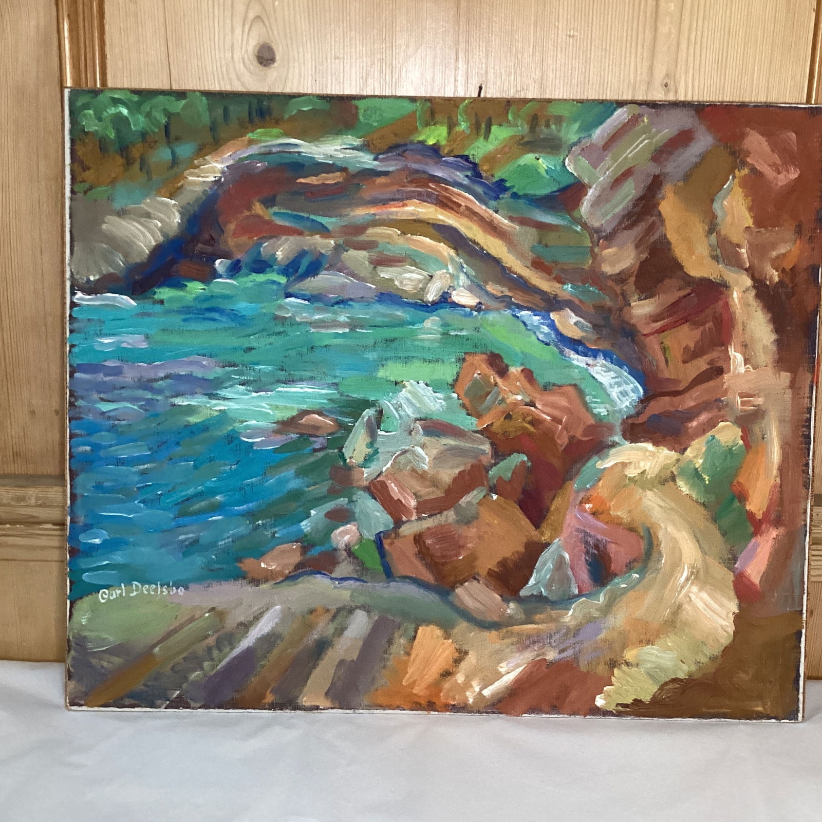 Scenic Water Painting by Carl Deelsbo - 4