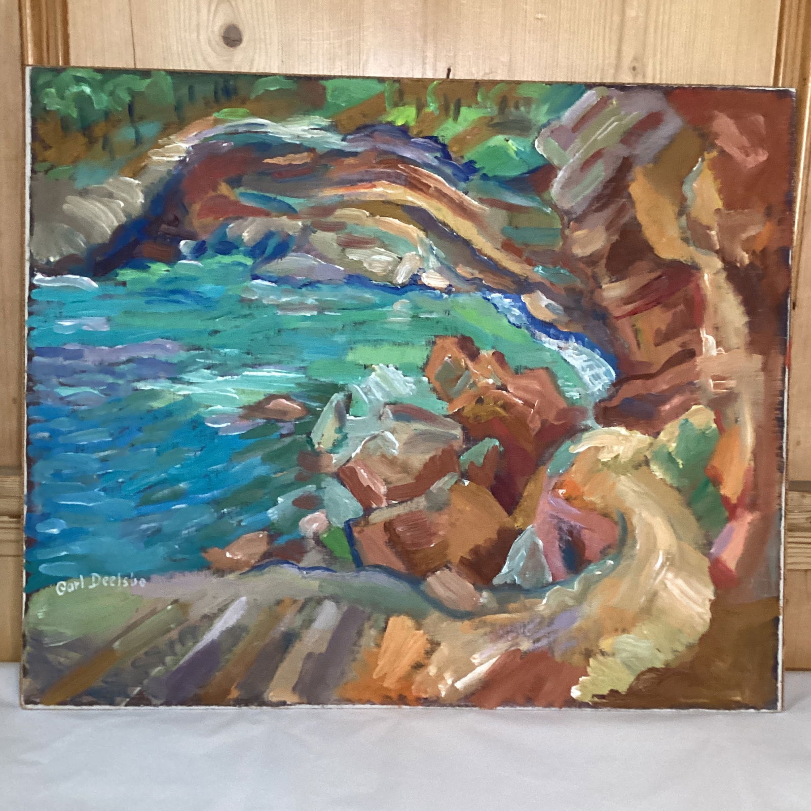 Scenic Water Painting by Carl Deelsbo - 9