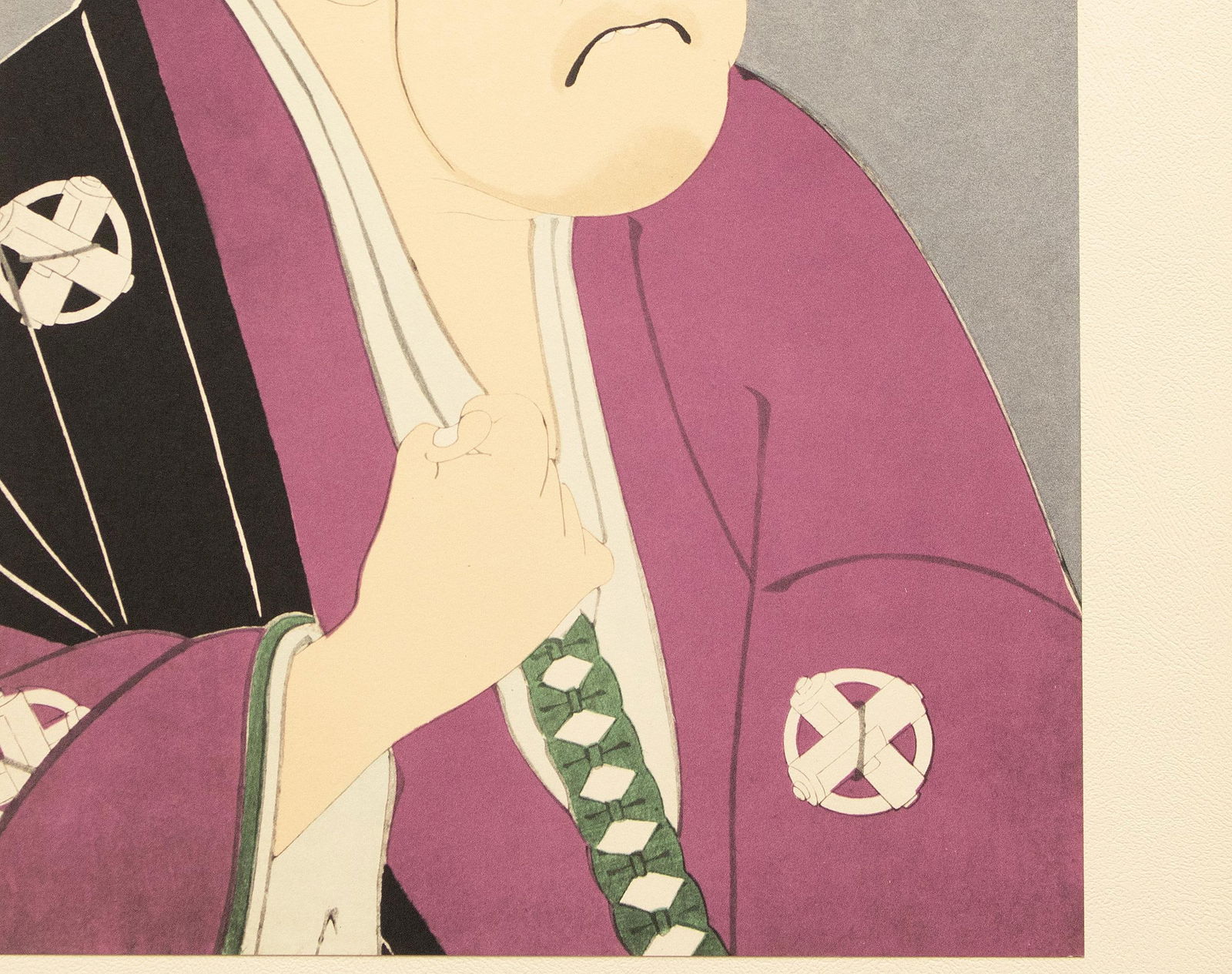 1964 After Sharaku "Actor Tanimura Torazo as Washizuka Yaheita", Full-Color Print From Japan - 5