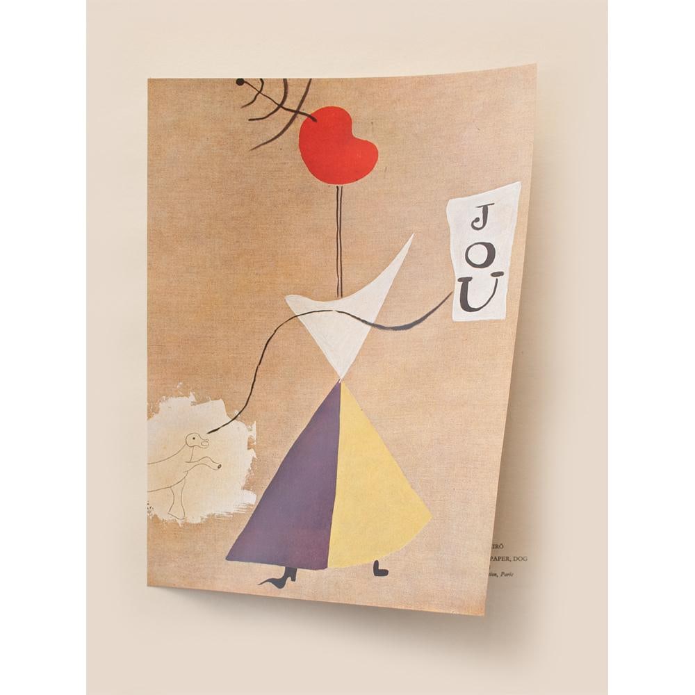 1940s After Joan MirÃ³, "Woman, Journal, Dog" First Edition Period Swiss Offset Lithograph - 3