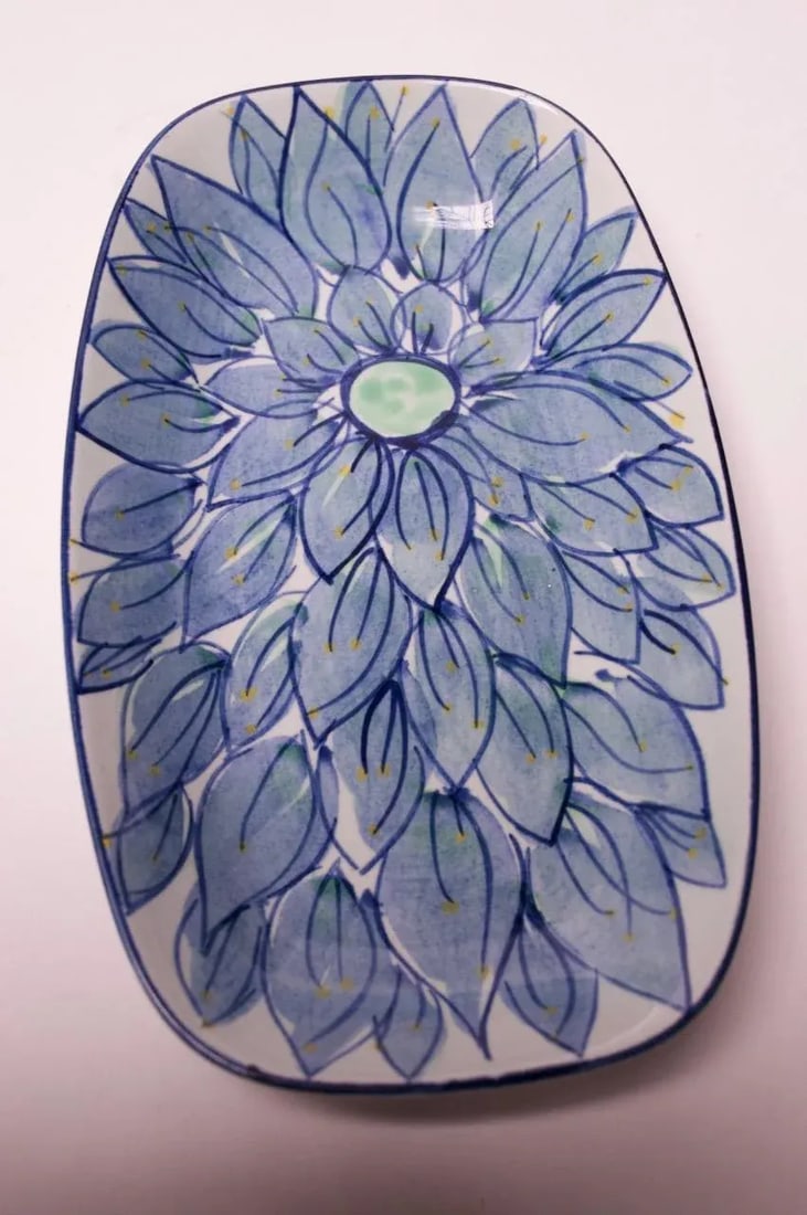 Beth Breyen for Royal Copenhagen Fajance Porcelain "Floral" Dish - 2