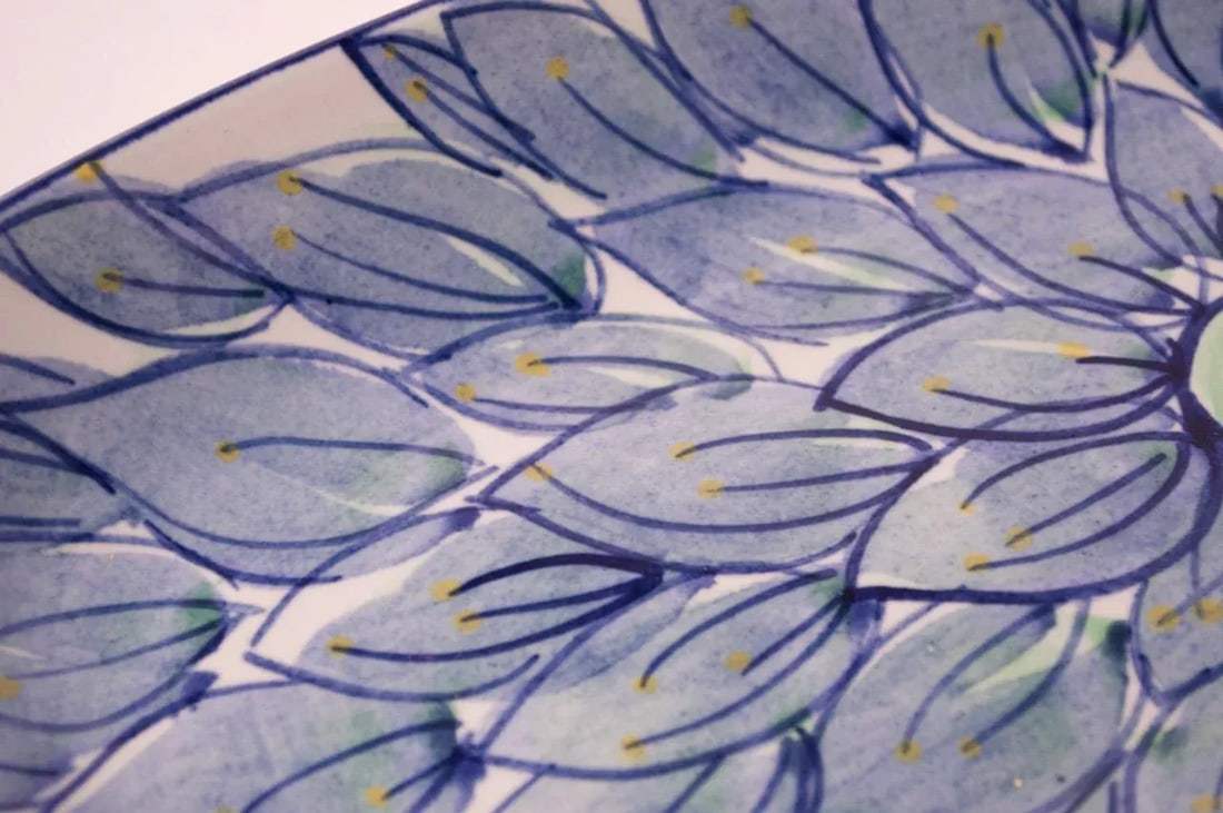 Beth Breyen for Royal Copenhagen Fajance Porcelain "Floral" Dish - 6