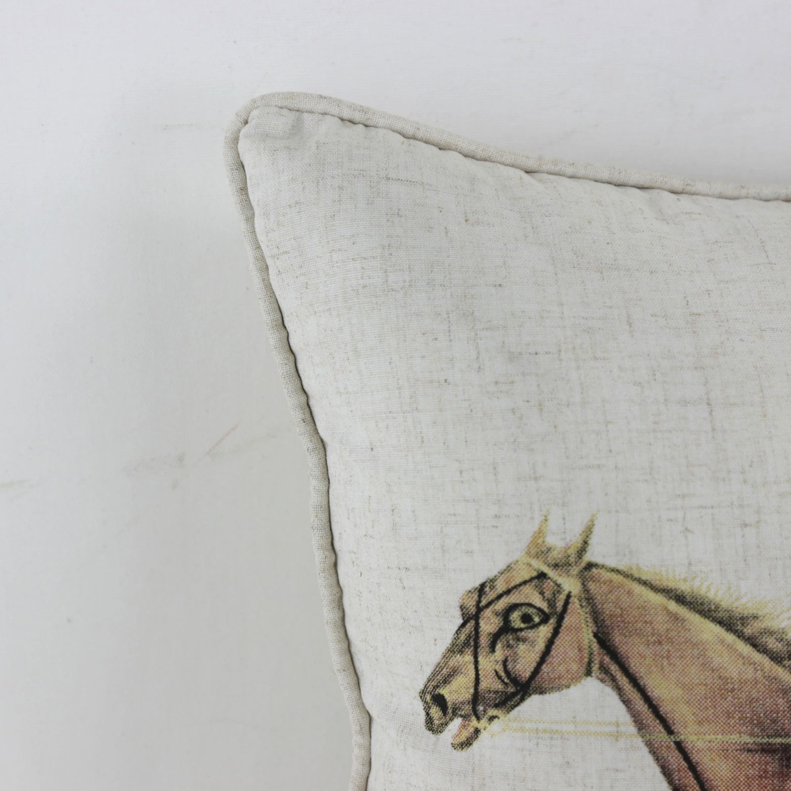 Equestrian Style Vintage Horse and Carriage Pillow - 4